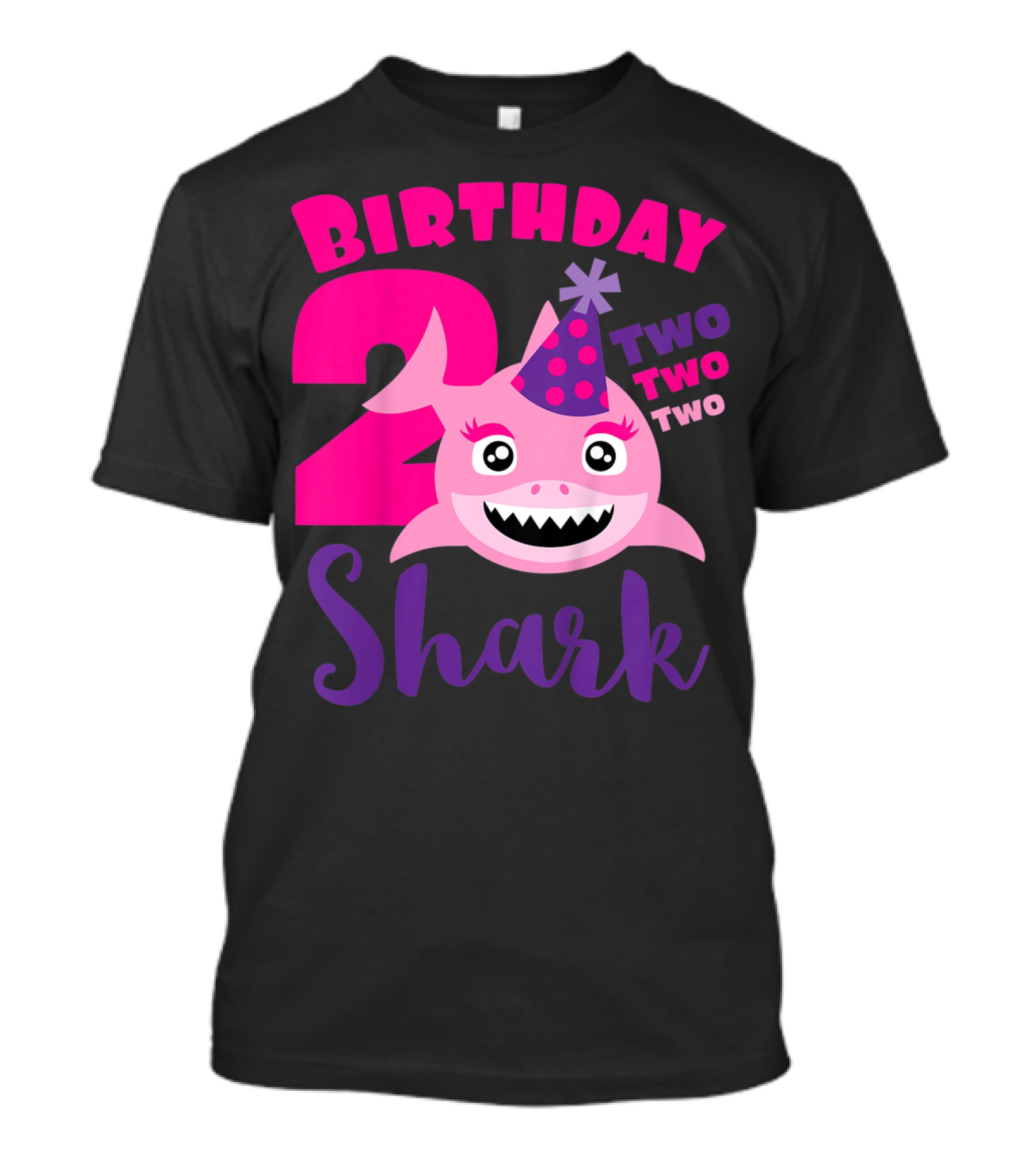 Birthday 2 Shark Two Two Two T-Shirt