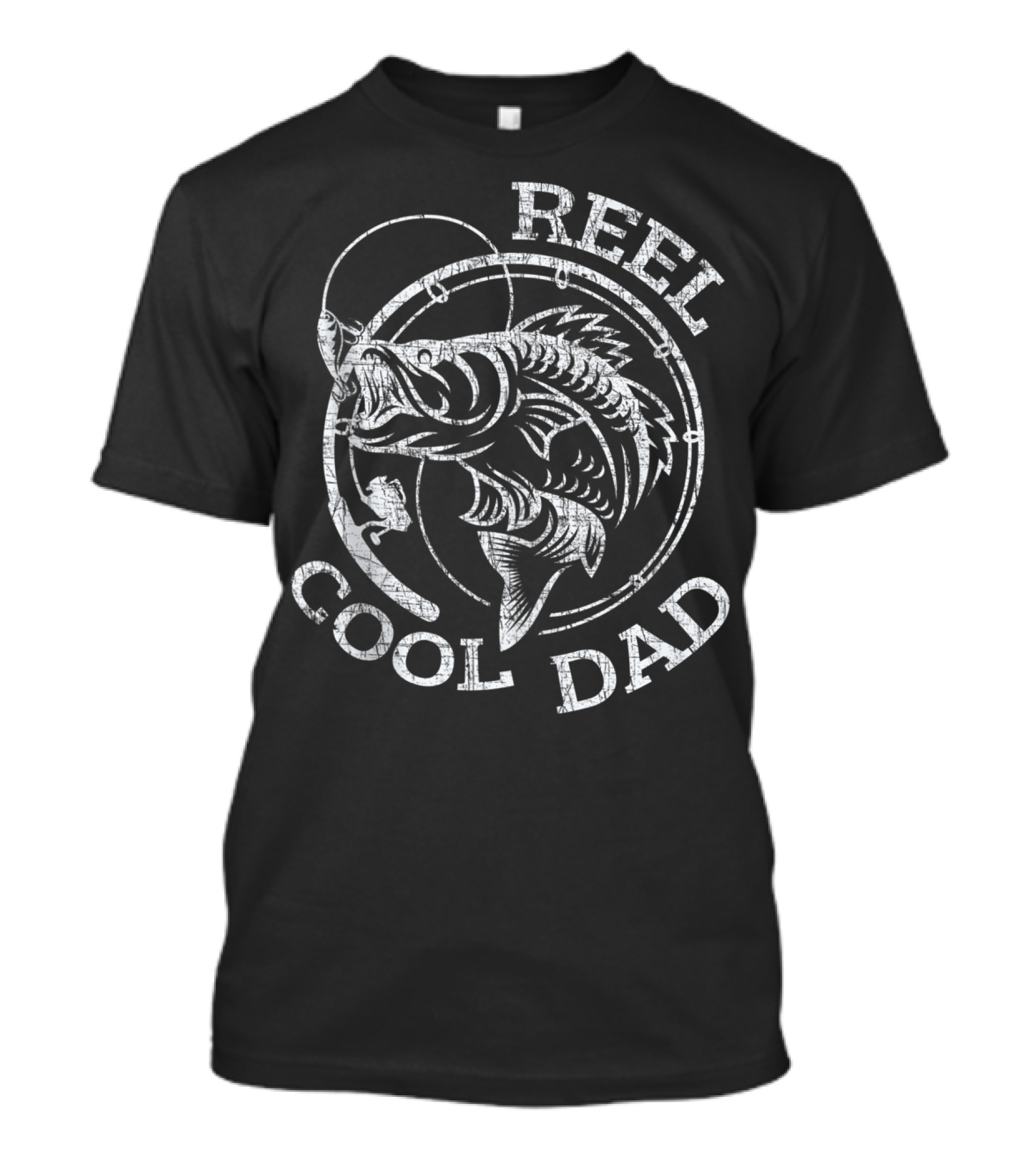 Reel Cool Dad Fisherman Daddy Fishing Fan T-Shirt