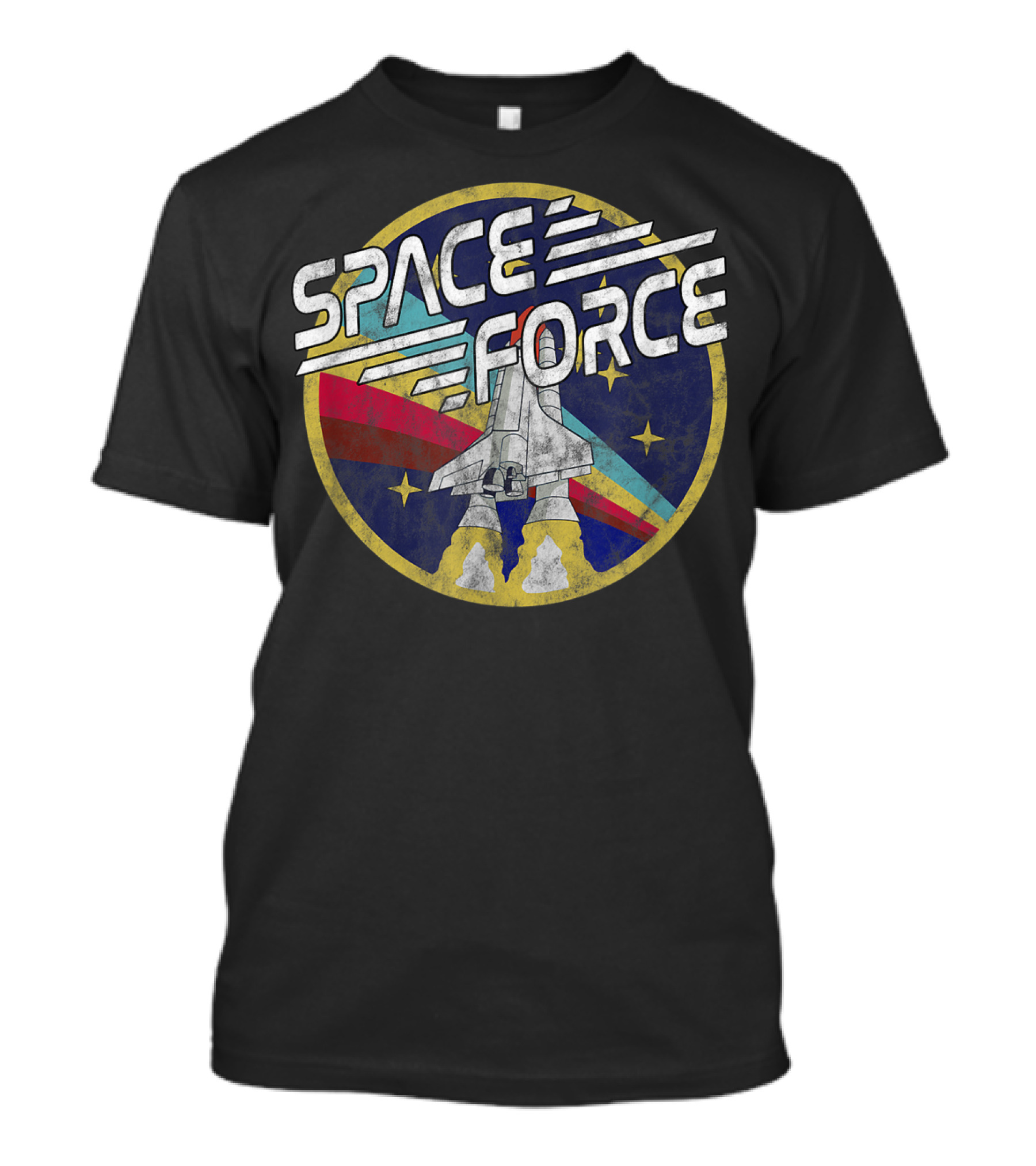 Space Force Retro Shuttle Badge T-Shirt
