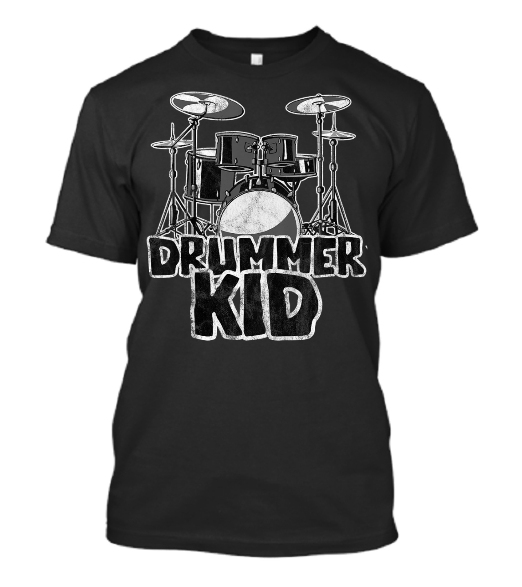 Drummer Kid Awesome Drum Kit For Young Musicians T-Shirt