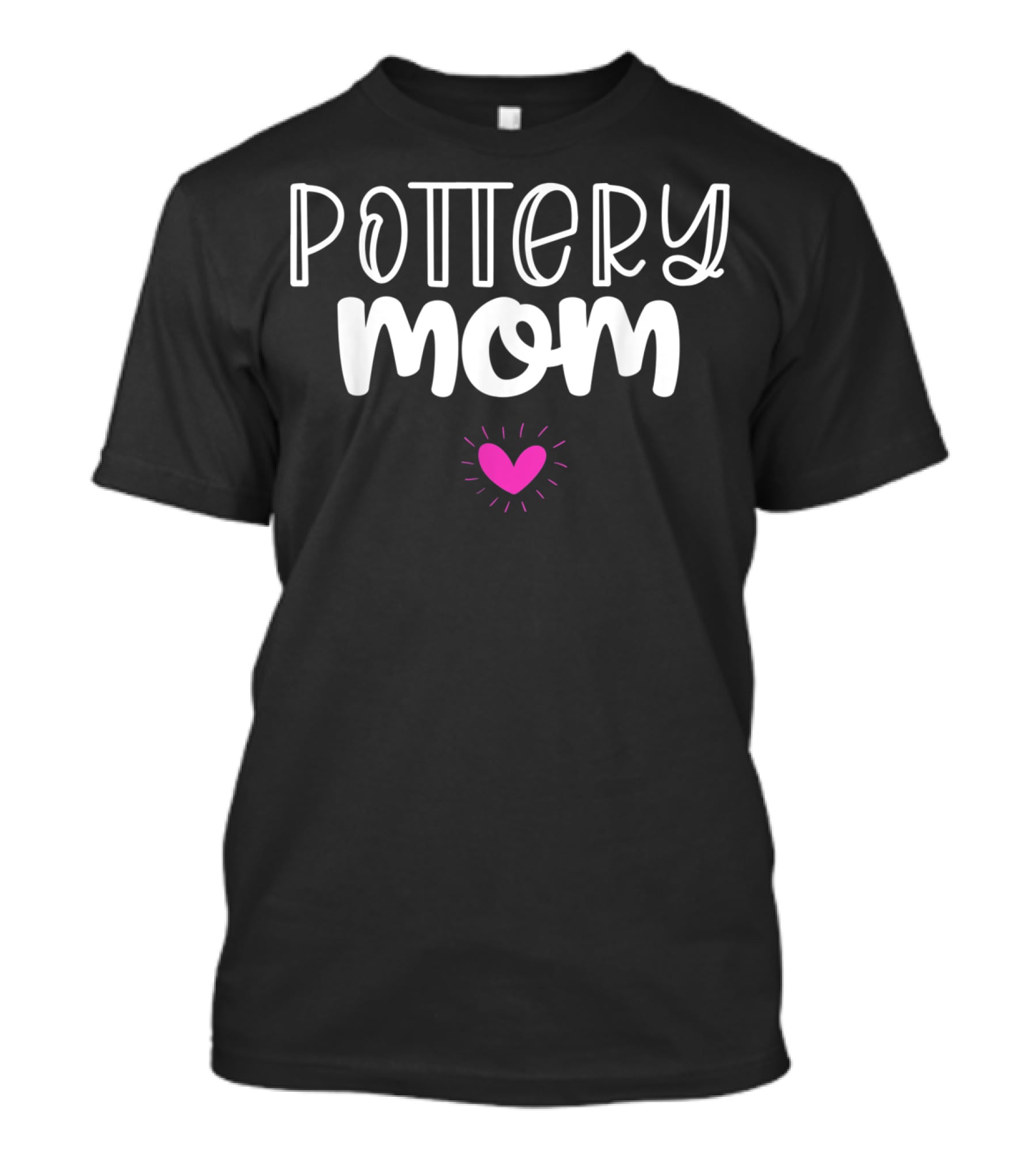 Pottery Mom Pink Heart T-Shirt