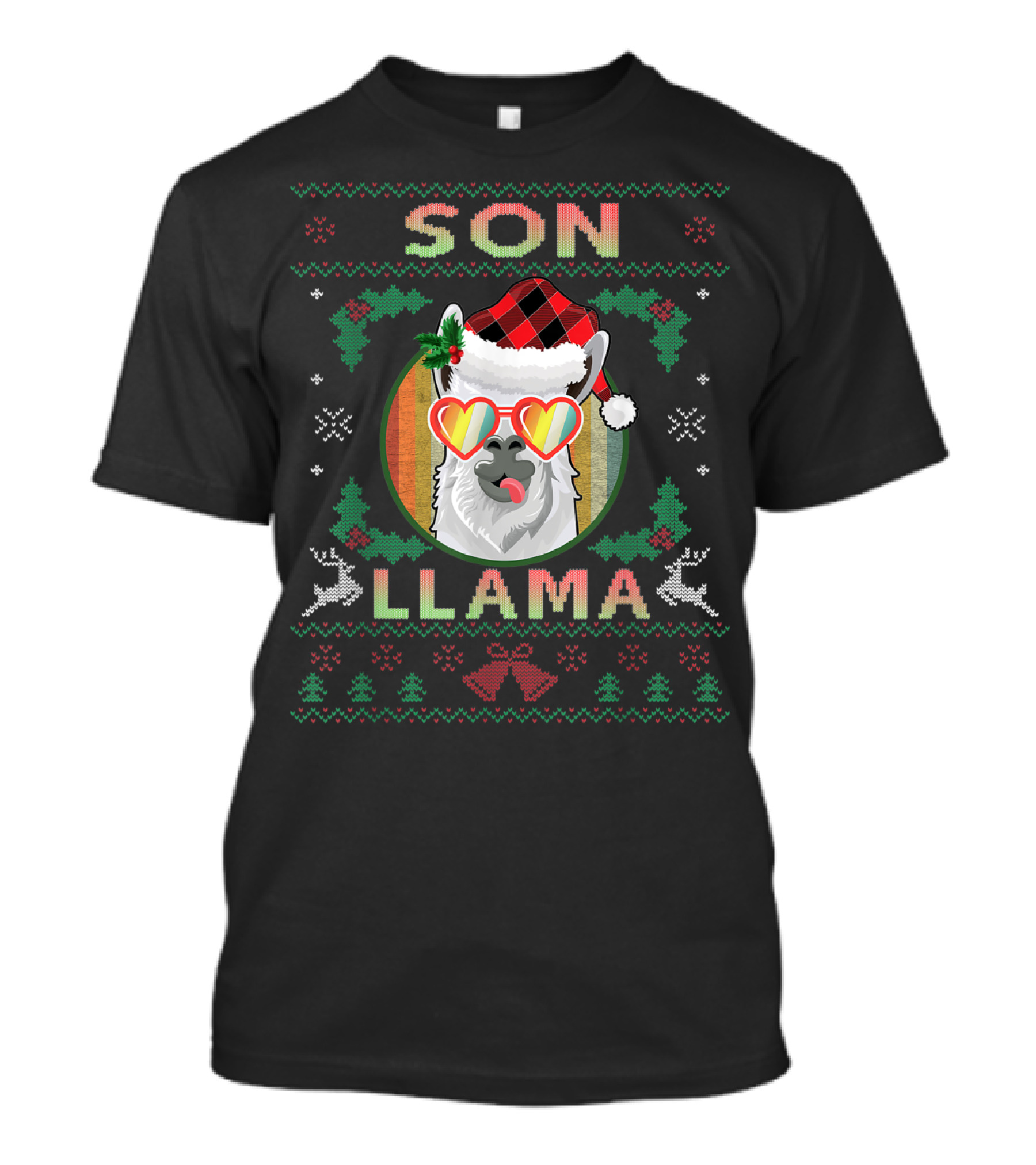 Llama Lovers Son Christmas T-Shirt