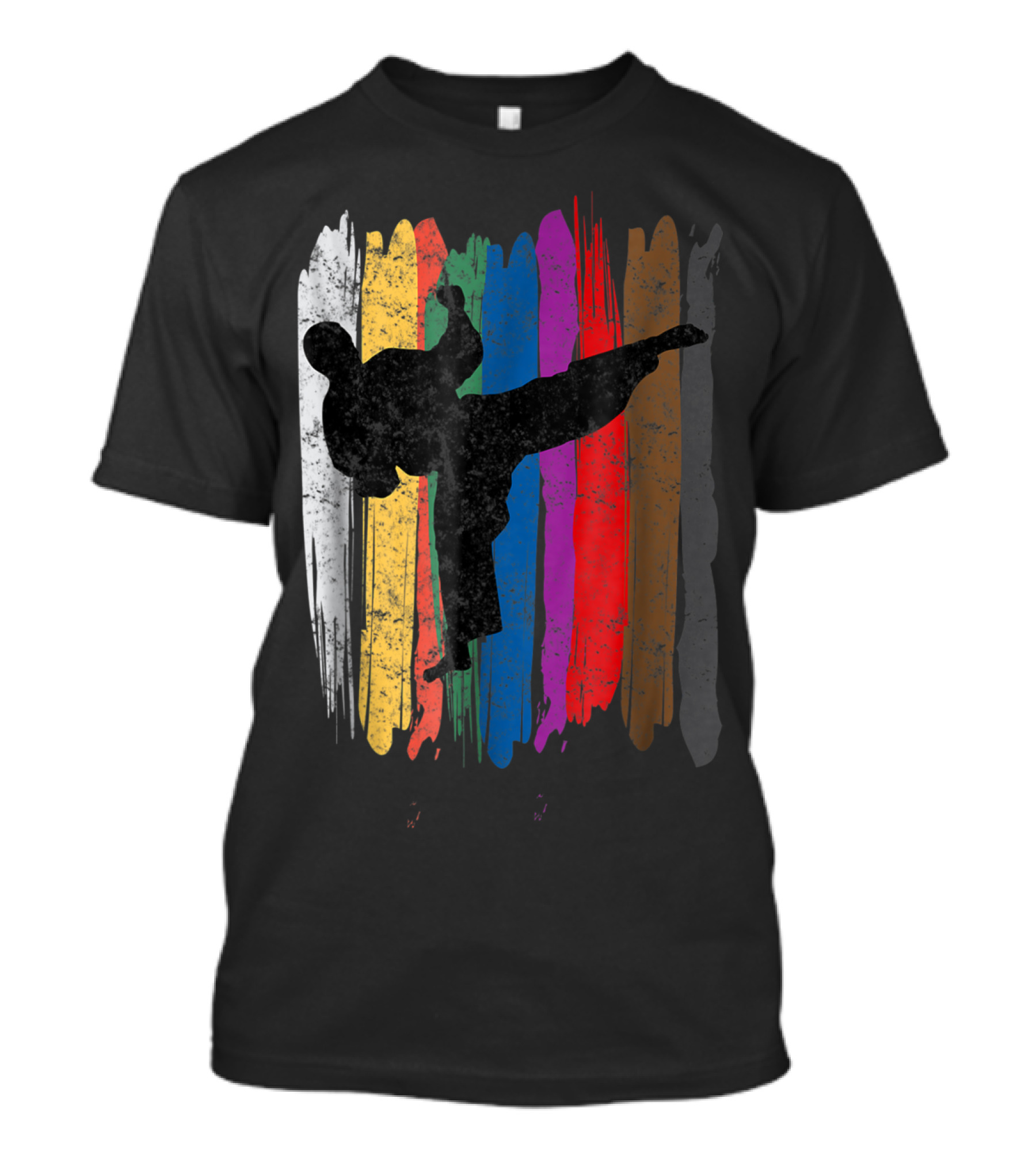 Taekwondo Belt Colors Kick Sports T-Shirt