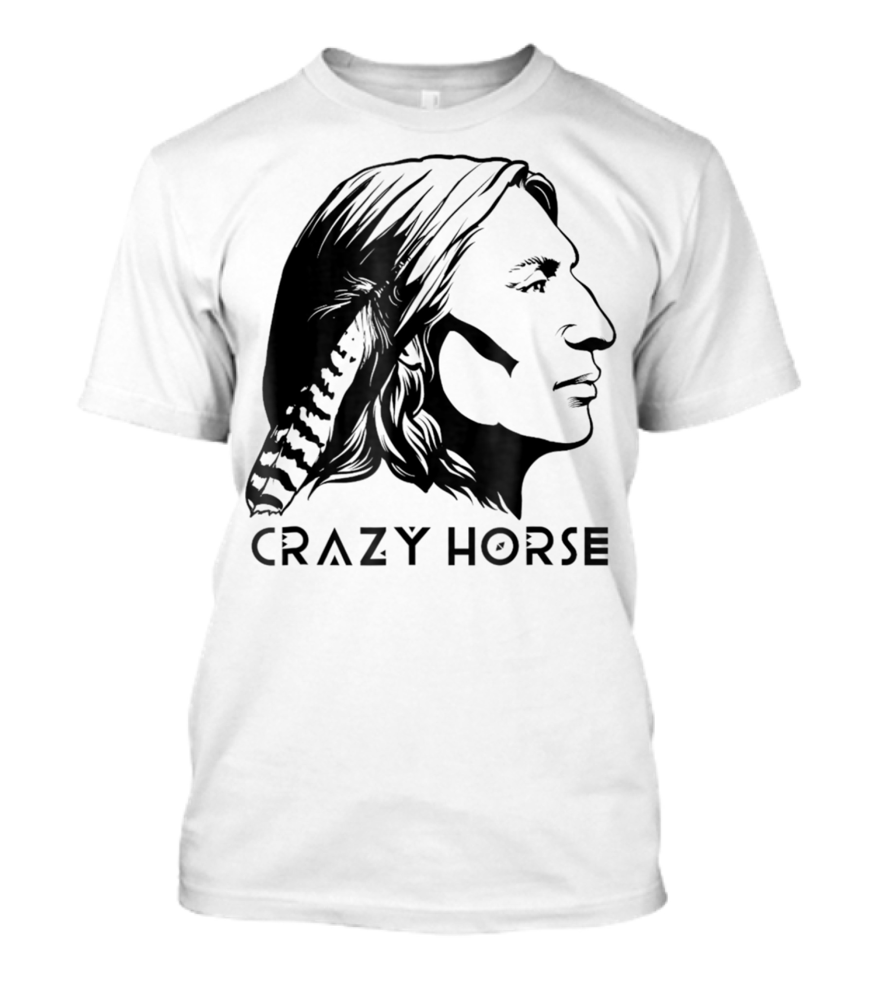 Crazy Horse Native American Profile T-Shirt