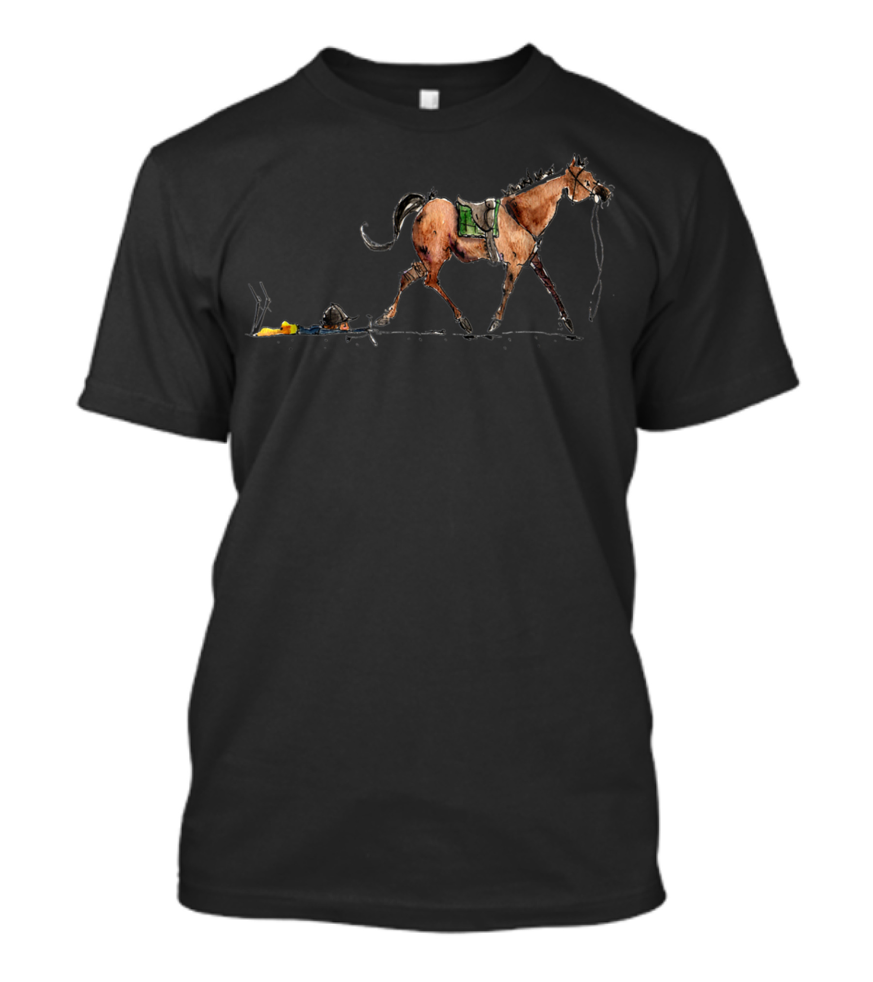Cute Horse Trotting While Horses Keep Me Grounded T-Shirt