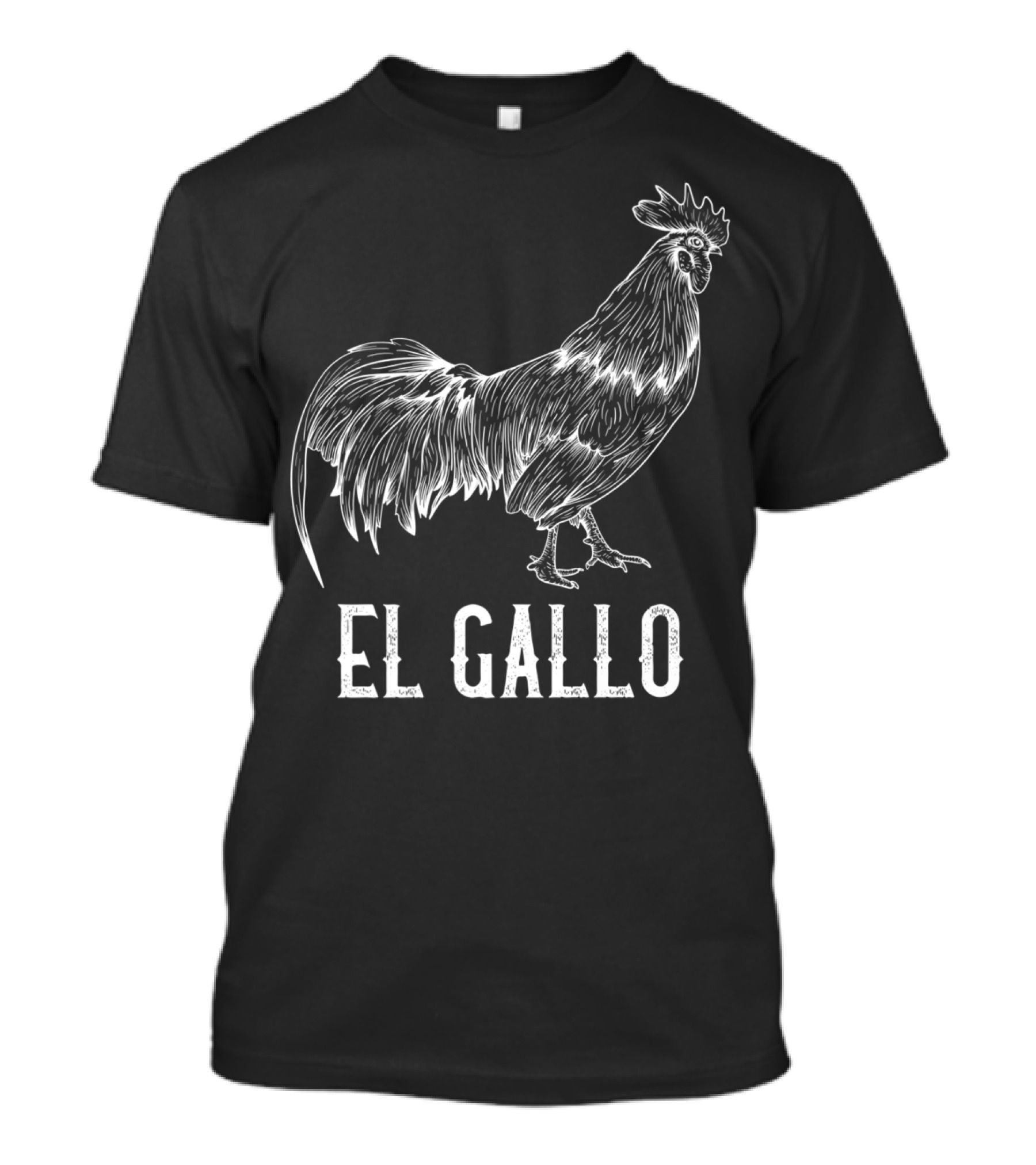 El Gallo Loteria Mexicana The Rooster Prem T-Shirt