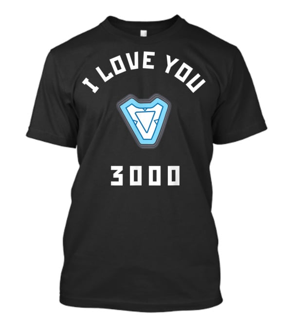 Marvel Avengers Endgame Iron Man Arc Reactor I Love You 3000 T-Shirt