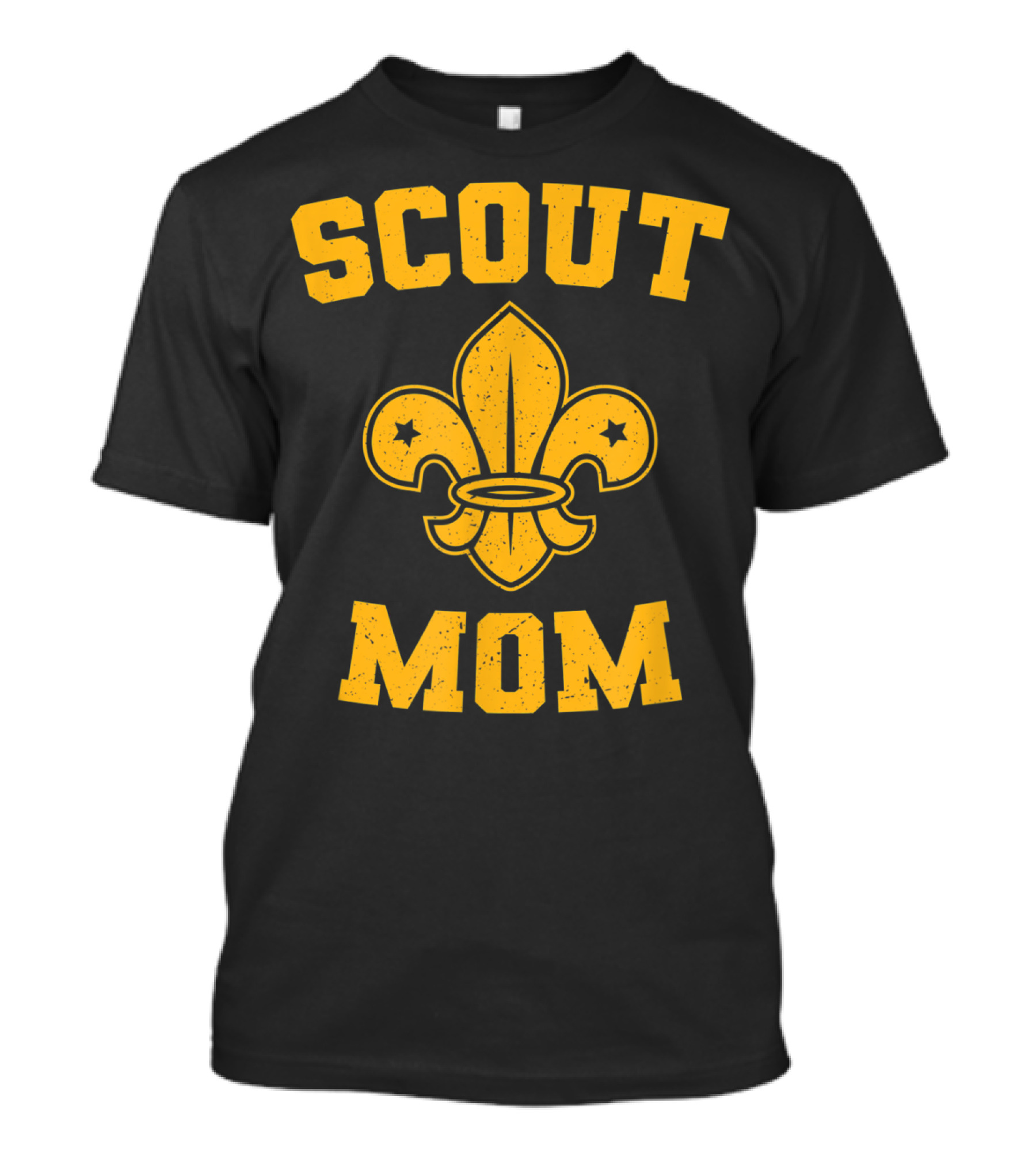Scout Mom Scout Scouting Member Supporter Fleur-de-Lis T-Shirt