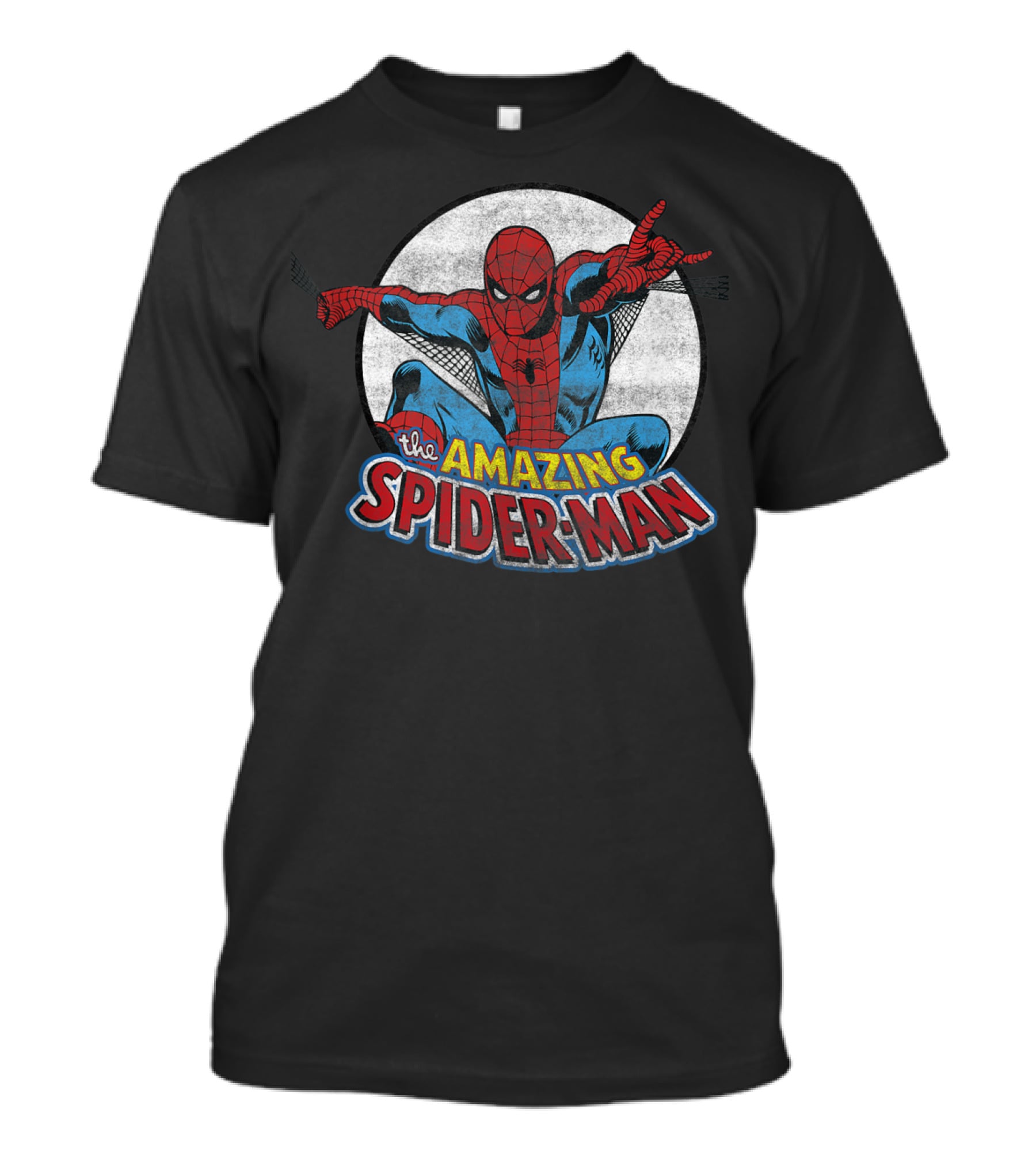 Marvel The Amazing Spider Man Vintage Circle T-Shirt