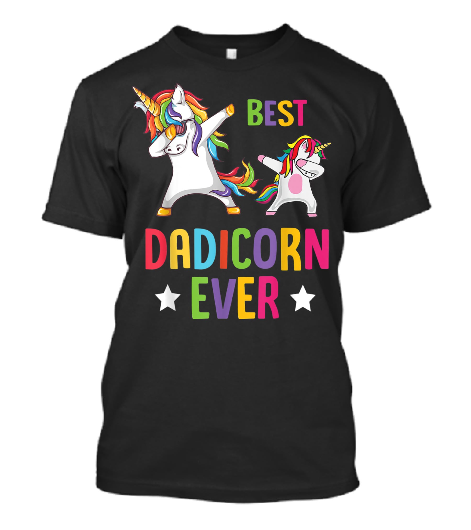 Best Dadicorn Ever Dabbing Unicorn Dad Father T-Shirt