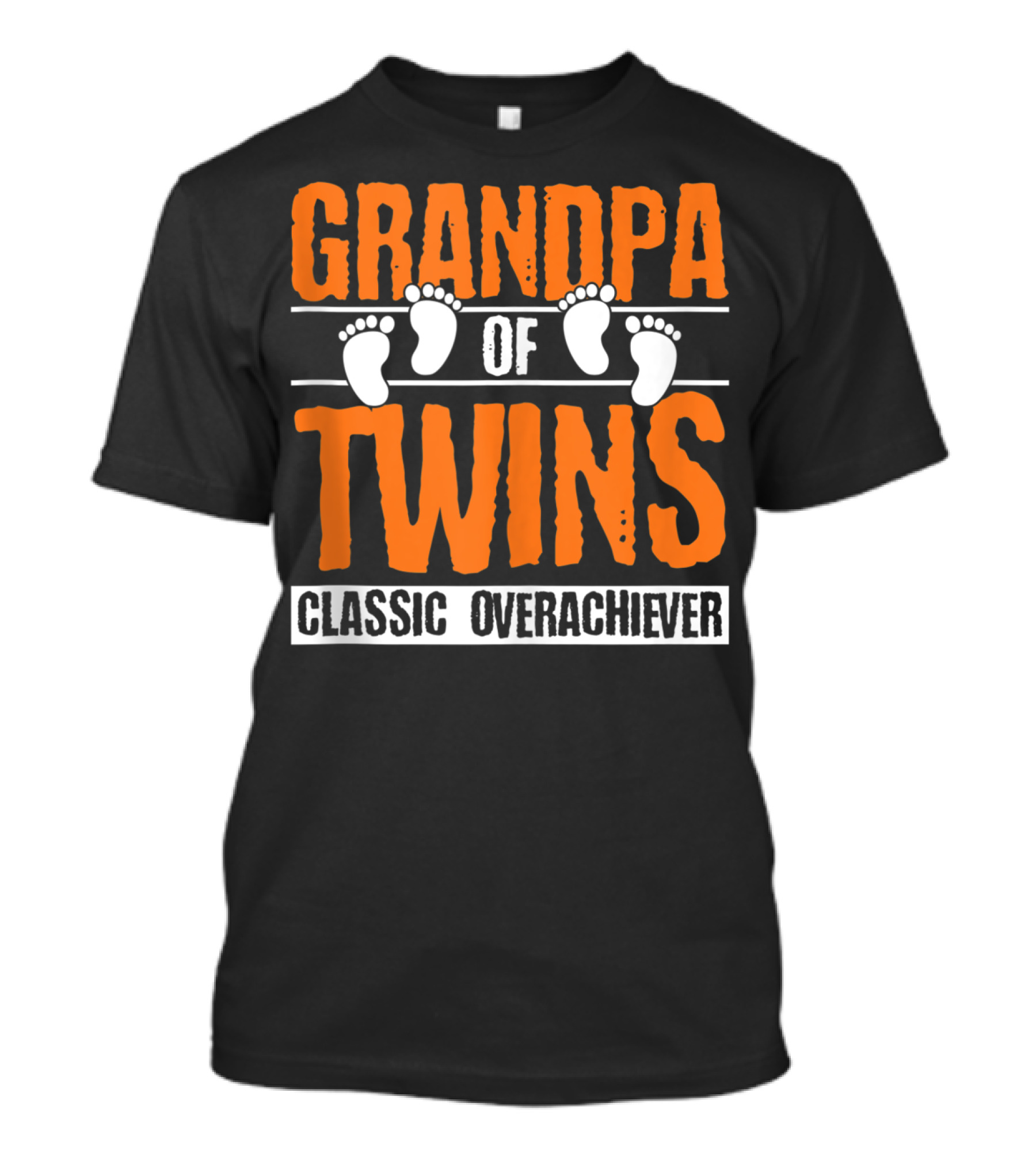 Grandpa Of Twins Classic Overachiever T-Shirt