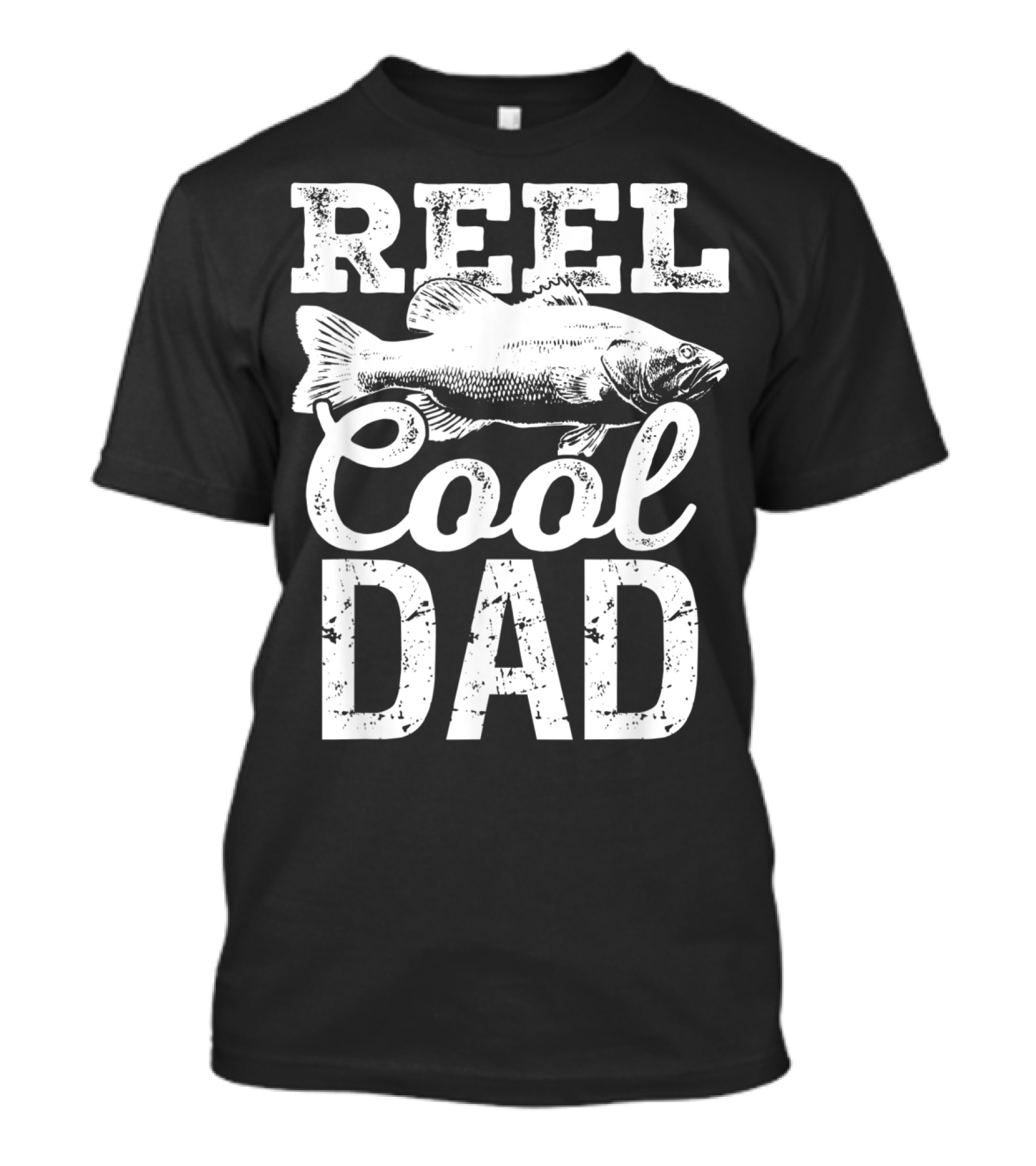 Reel Cool Dad Fishing Outdoor Angler Fish T-Shirt