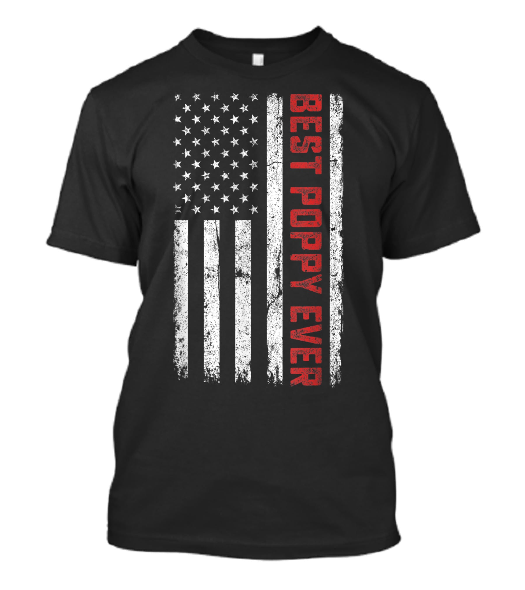 Best Poppy Ever American Flag USA T-Shirt