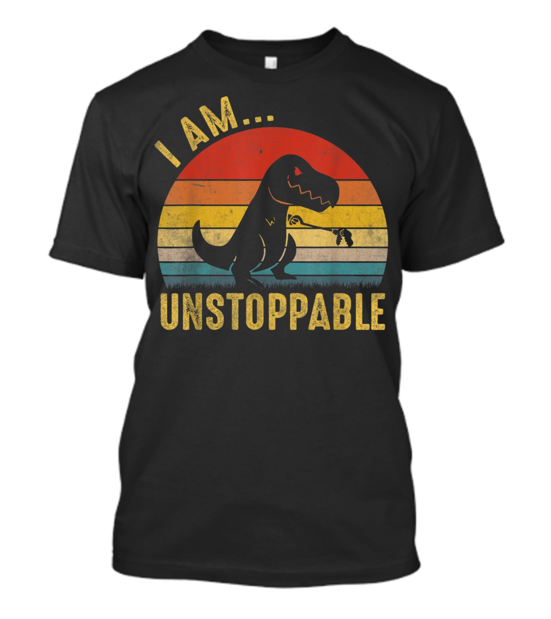I Am Unstoppable Vintage Funny Rex Dinosaur T-Shirt