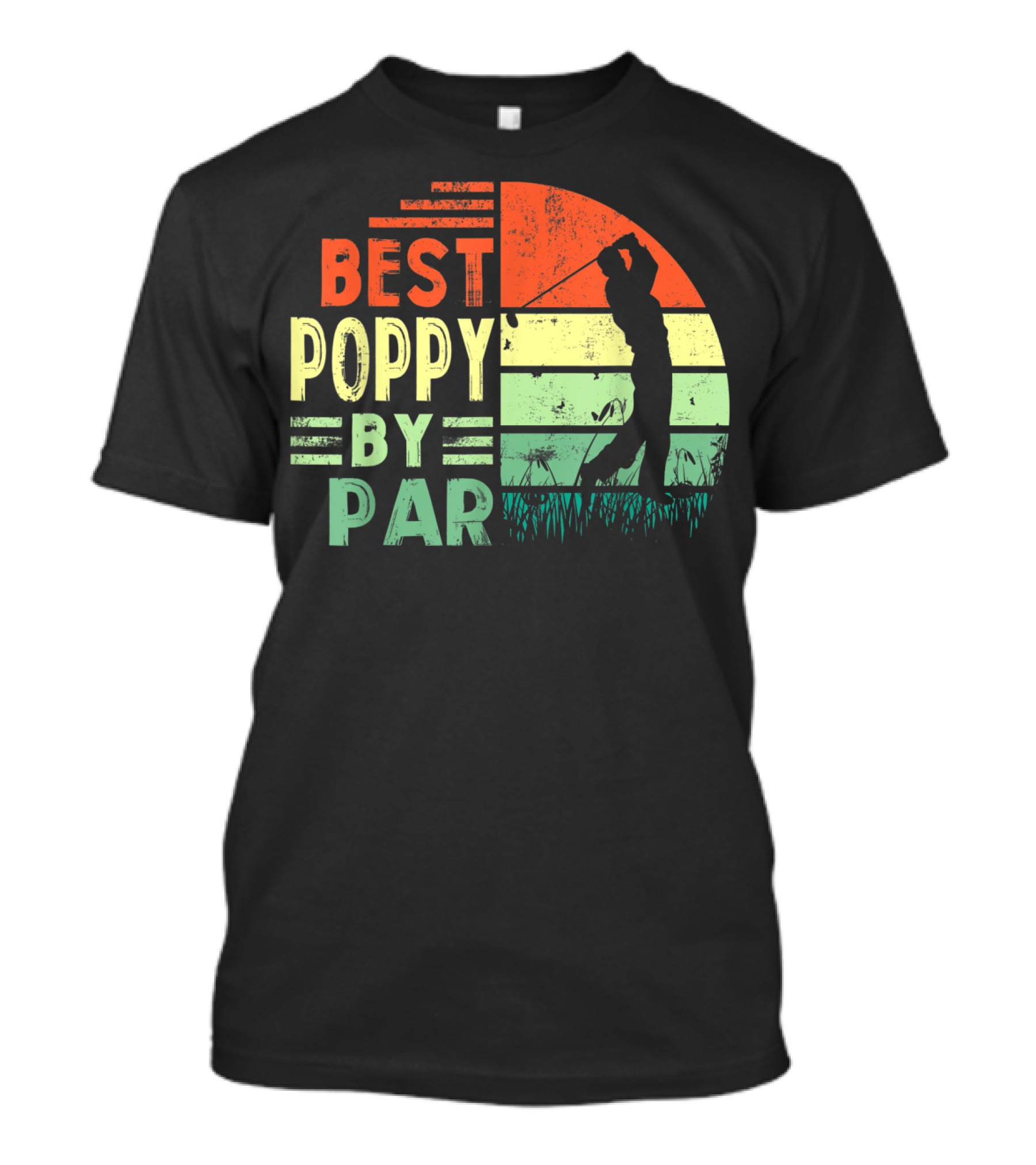 Best Poppy By Par Golf Lover Men's Shirt Retro T-Shirt