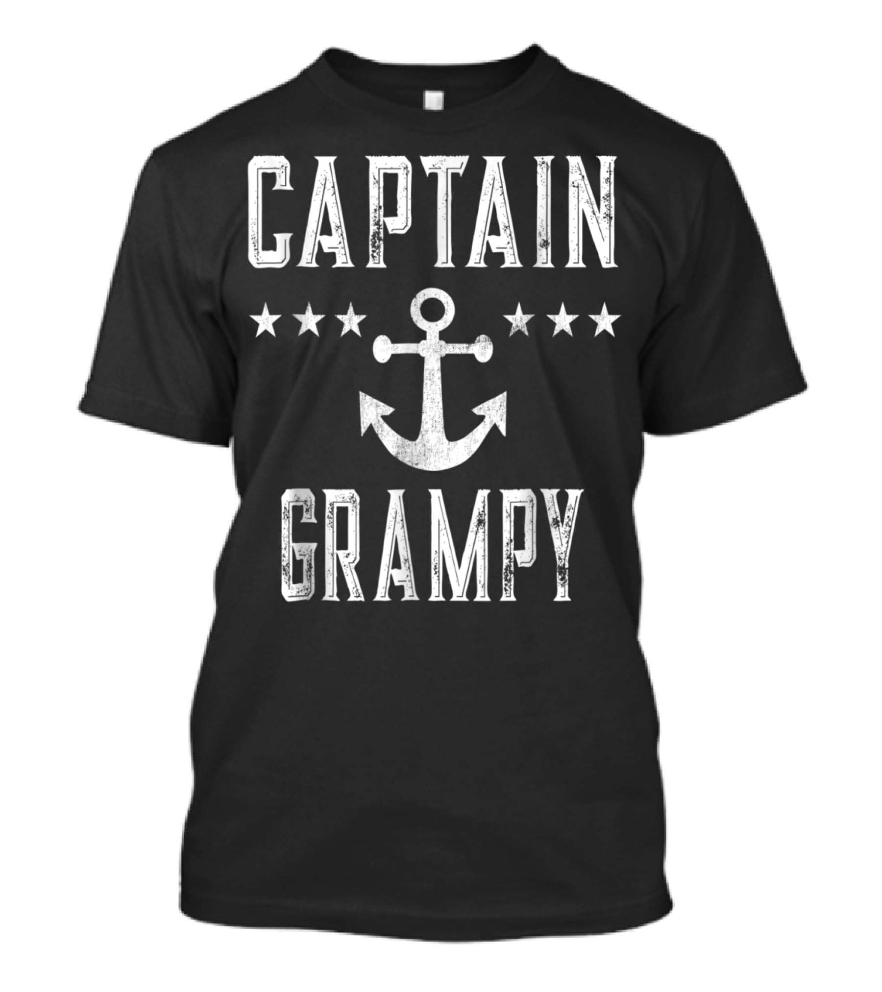 Captain Grampy Vintage Anchor Stars Family Cruise T-Shirt