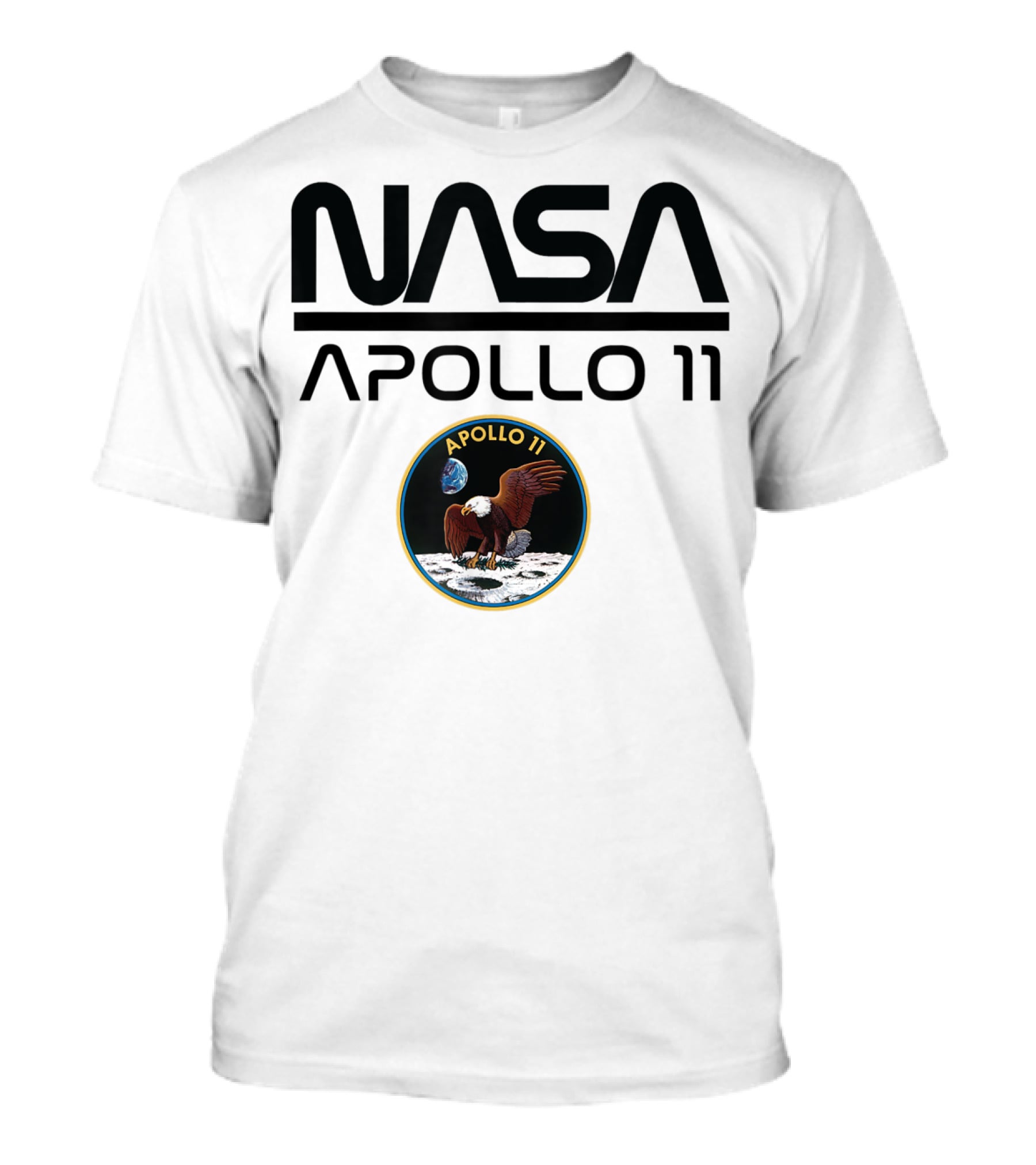 NASA Apollo 11 Moon Landing Mission Patch T-Shirt