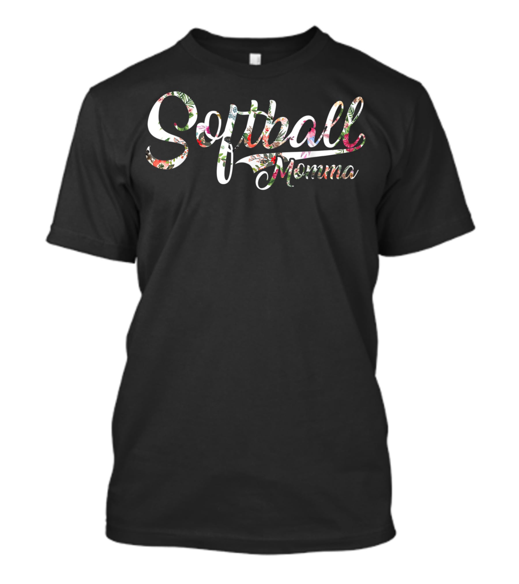 Softball Momma Floral T-Shirt