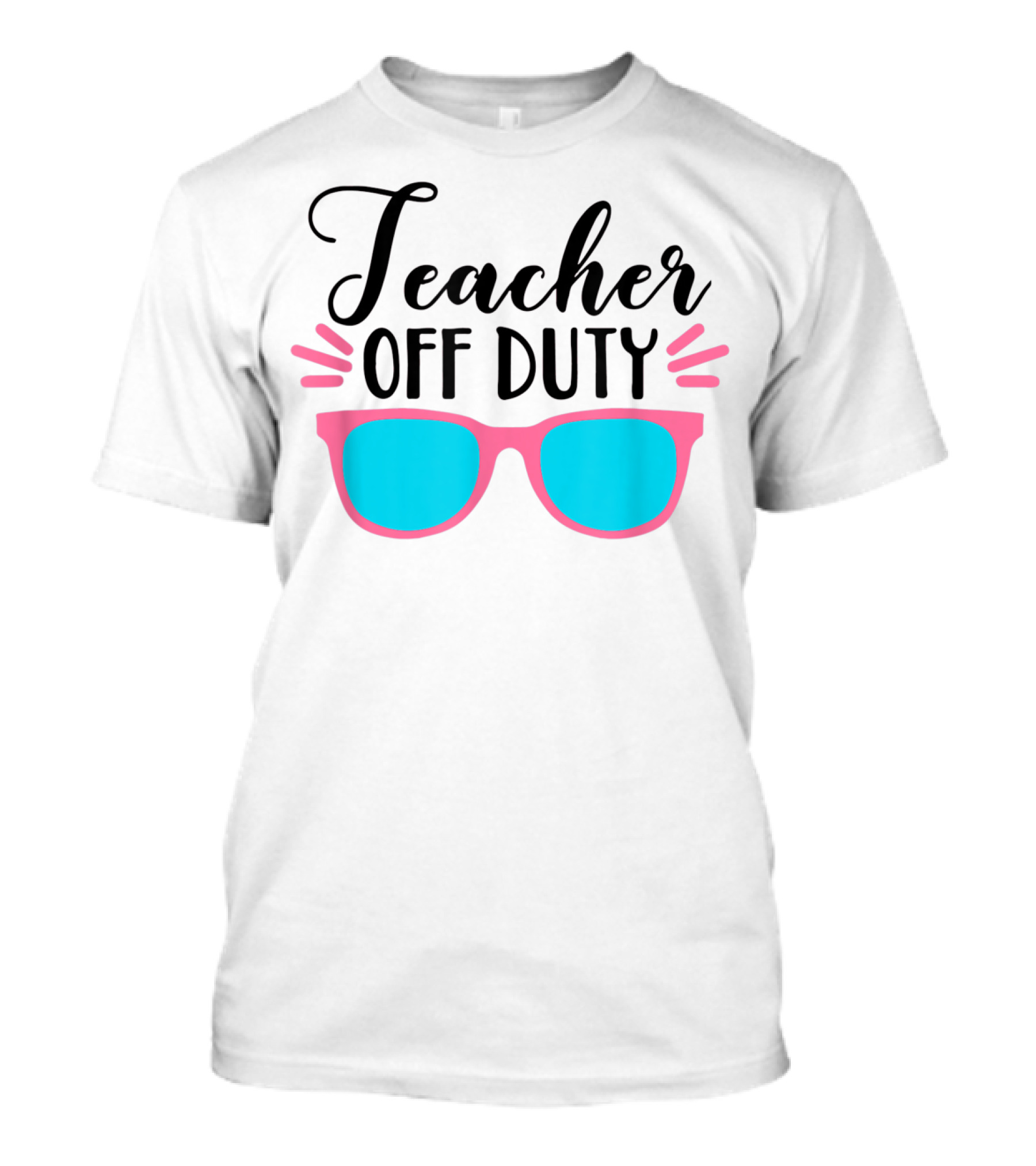 Teacher Off Duty Sunglasses Summer Vibes T-Shirt