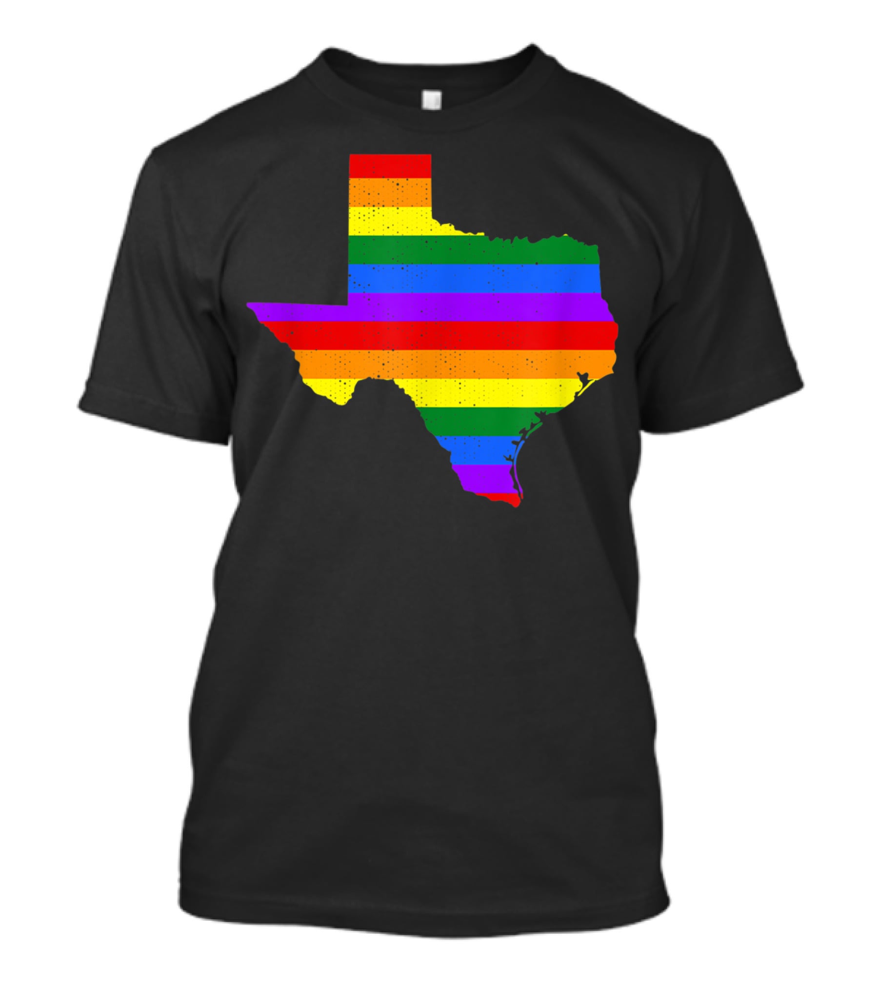 Texas Pride Rainbow Map T-Shirt
