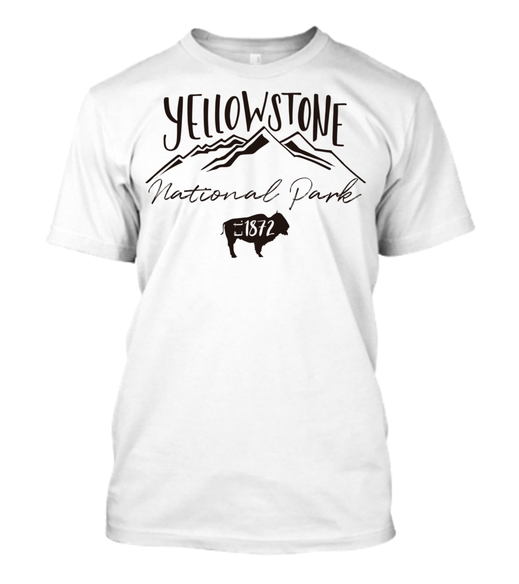 Yellowstone National Park Mountain Bison 1872 T-Shirt