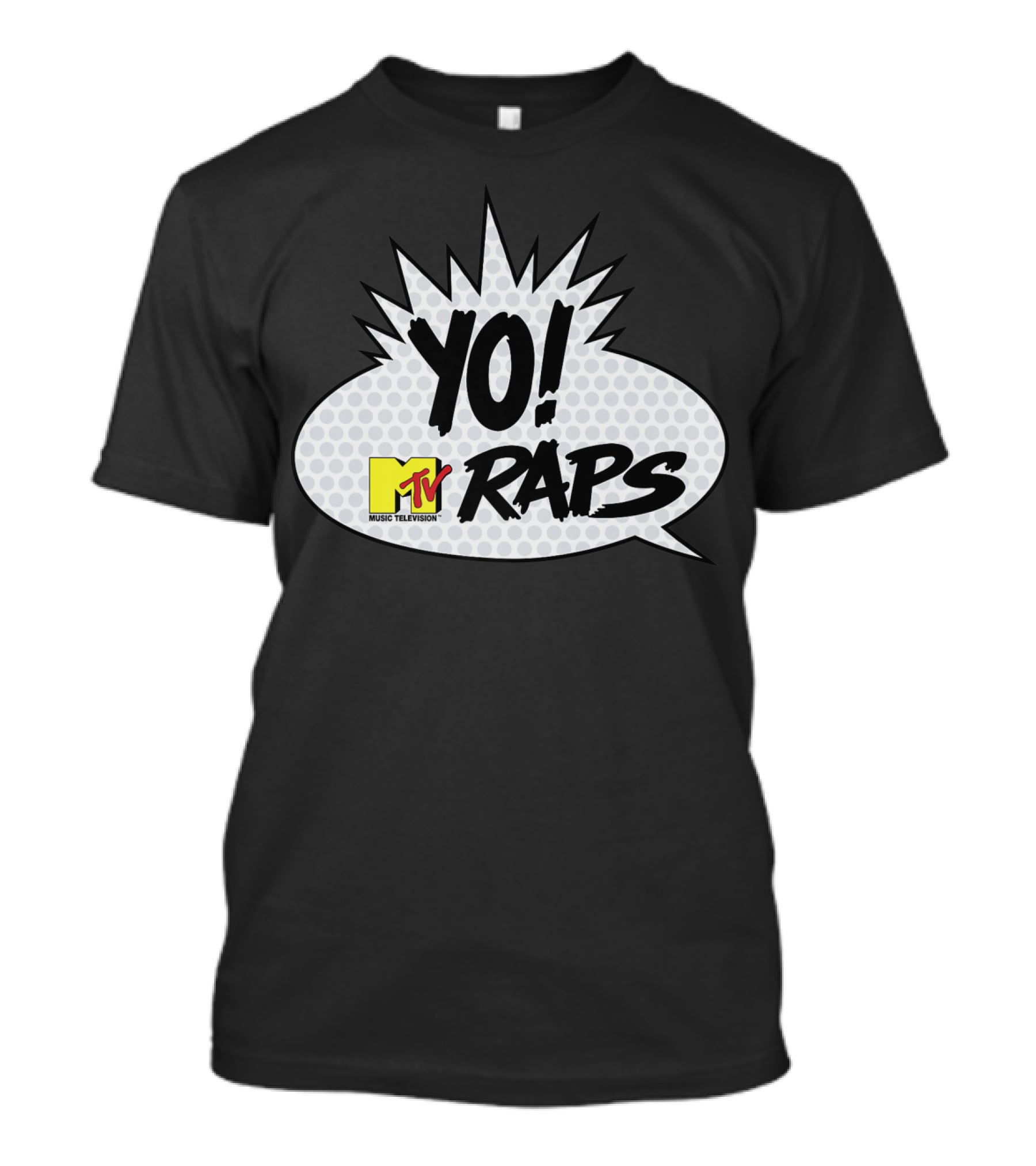 YO MTV Raps Music Television Comic Book Talk Bubble T-Shirt