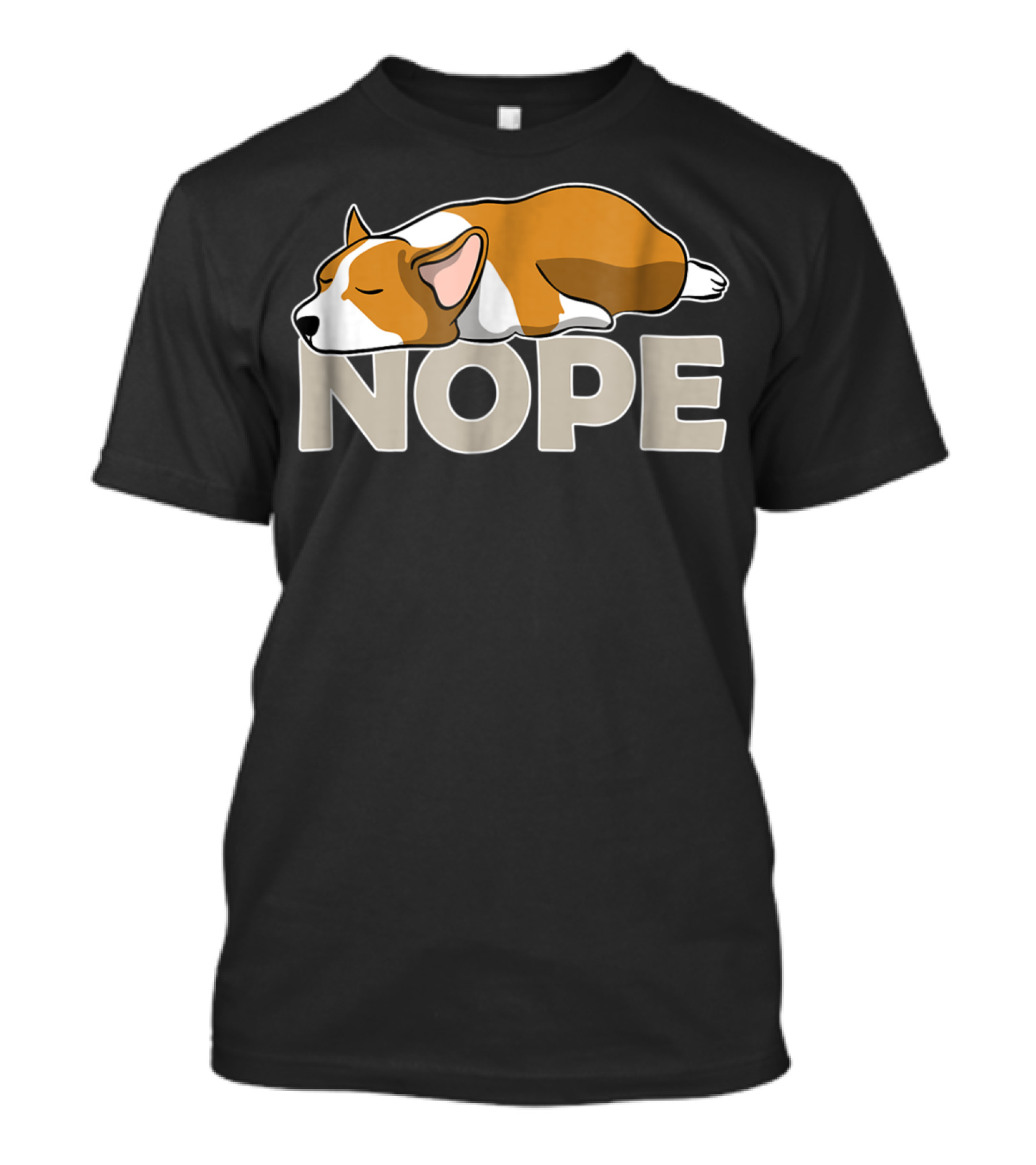 NOPE Sleepy Lazy Corgi T-Shirt