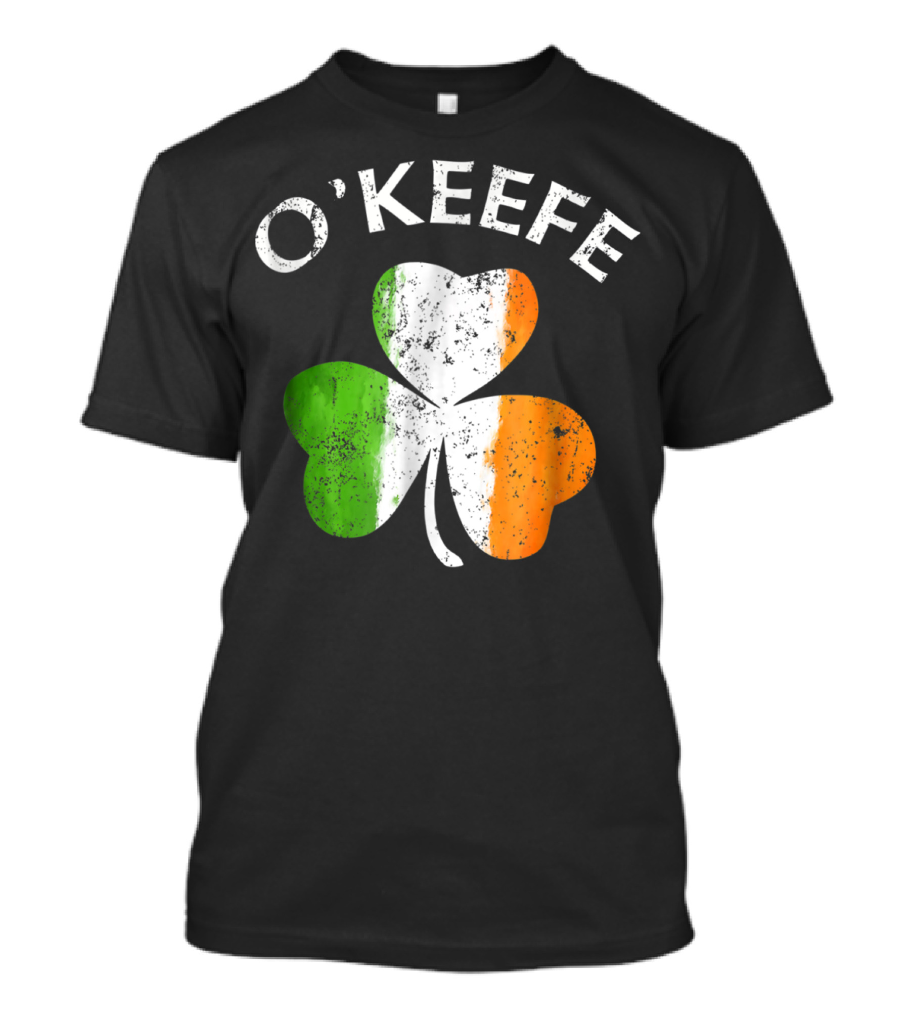 O'Keefe Irish Shamrock Tricolor Flag T-Shirt