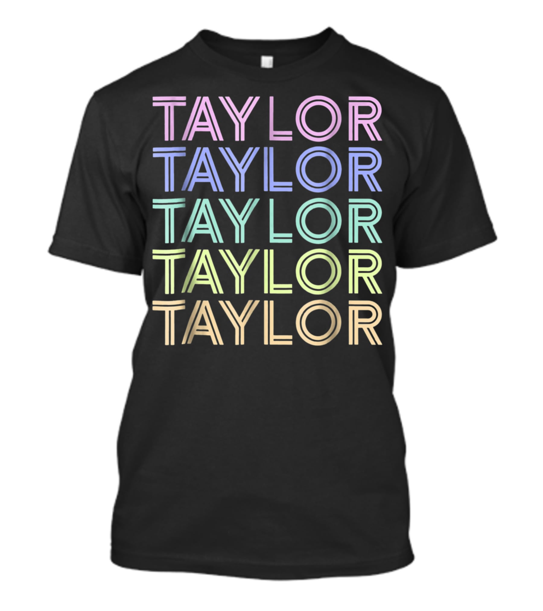 Taylor Sweet Candy Heart Vintage Love Rainbow Pastel Tayl T-Shirt