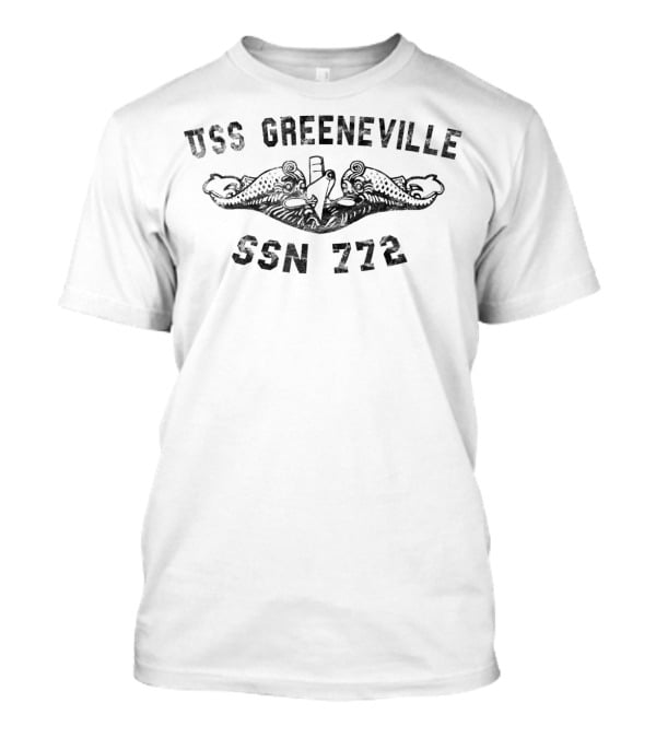 USS Greeneville SSN 772 Submarine Insignia Badge T-Shirt