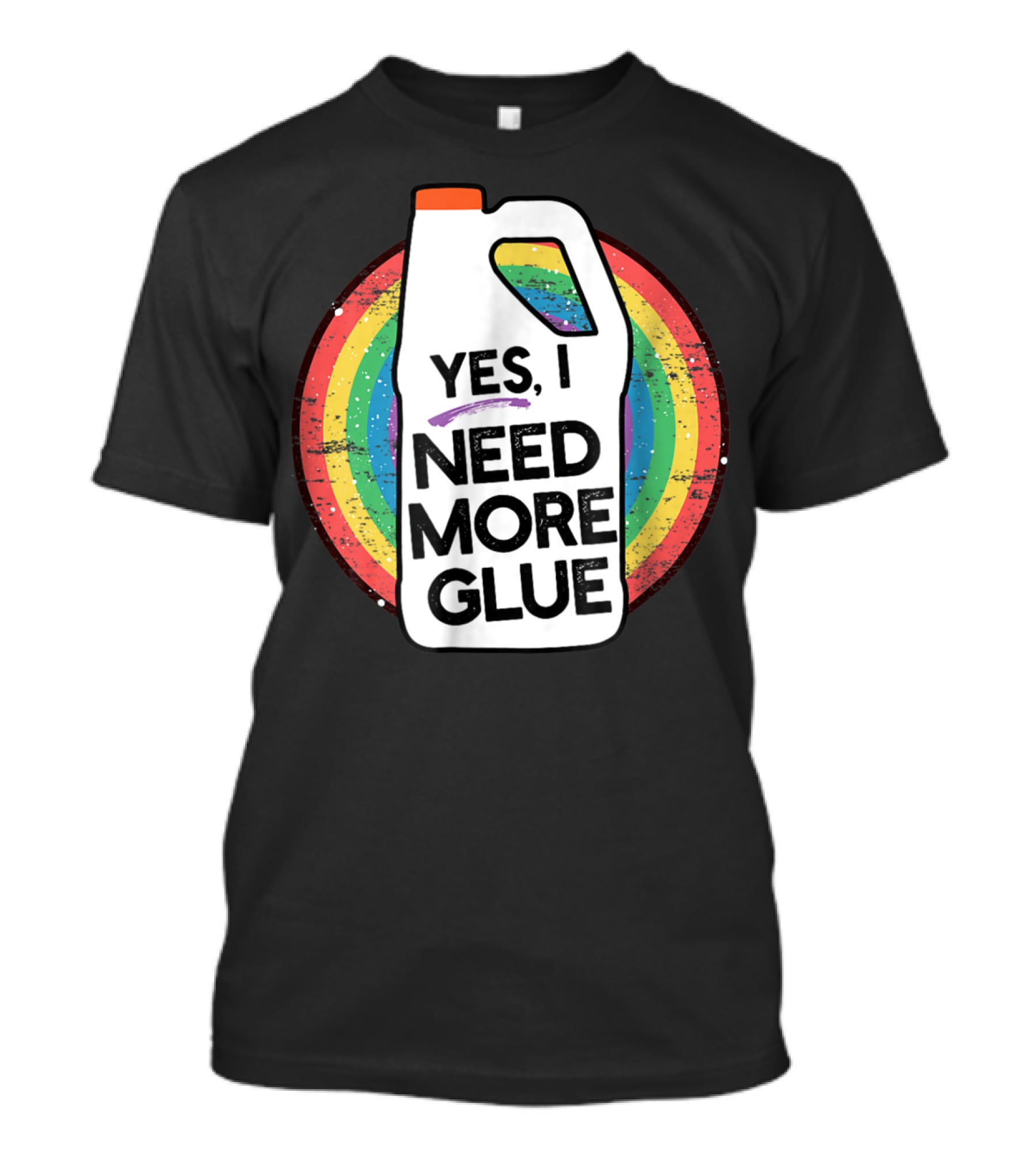 Yes I Need More Glue Rainbow Gallon Kids Slime T-Shirt