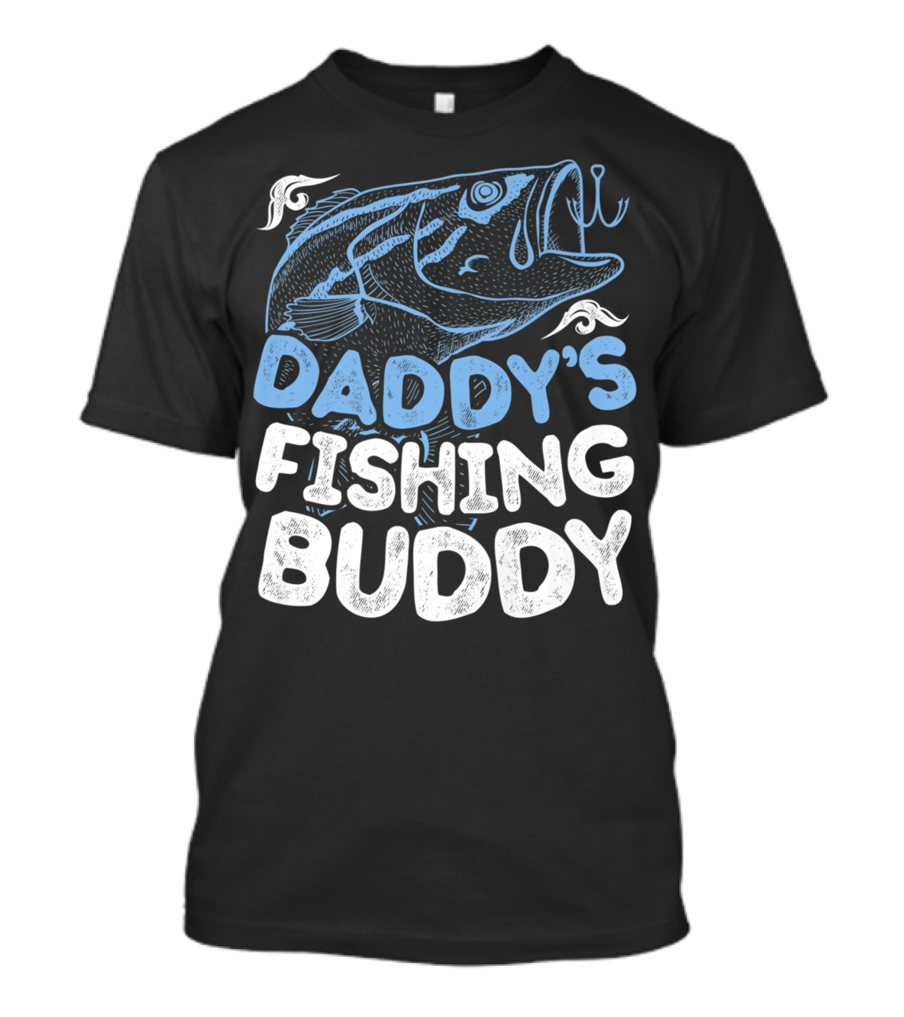 Daddy's Fishing Buddy Kids Fishing Fish Hook Fun T-Shirt