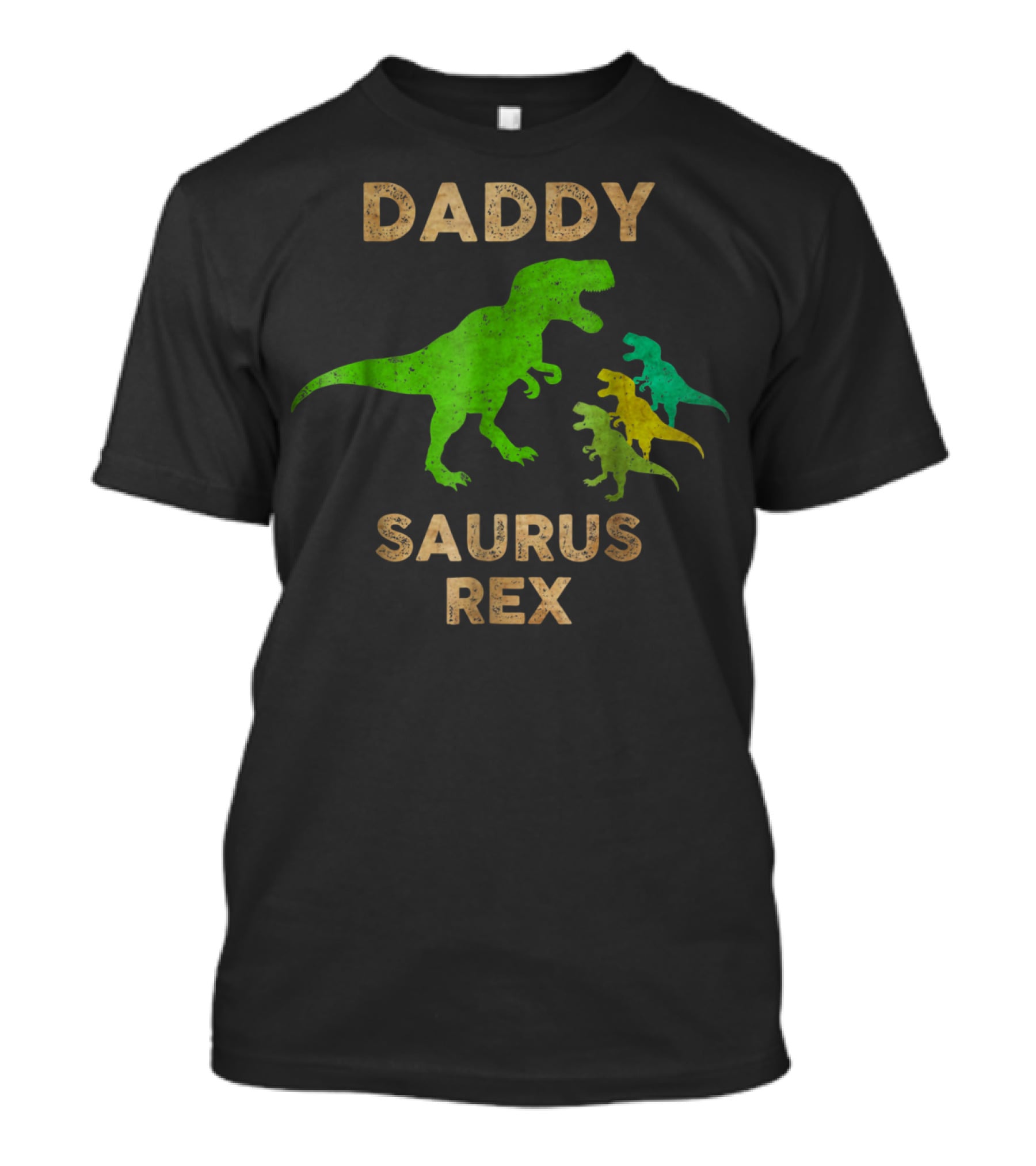 DADDY SAURUS REX Dinosaur Family T-Shirt