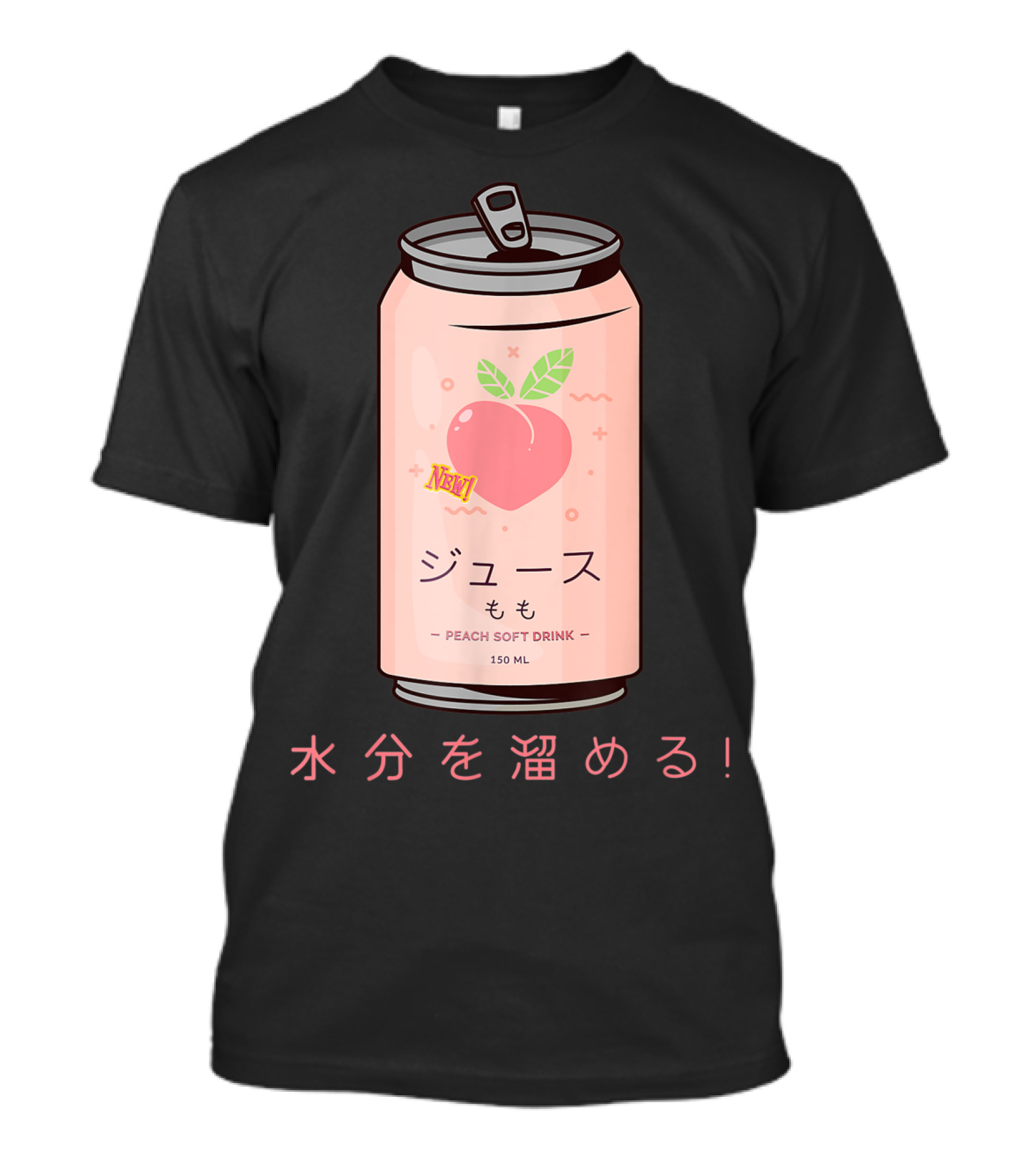 90s Japanese Aesthetic Peach Soft Drink Juice Can 150ML T-Shirt