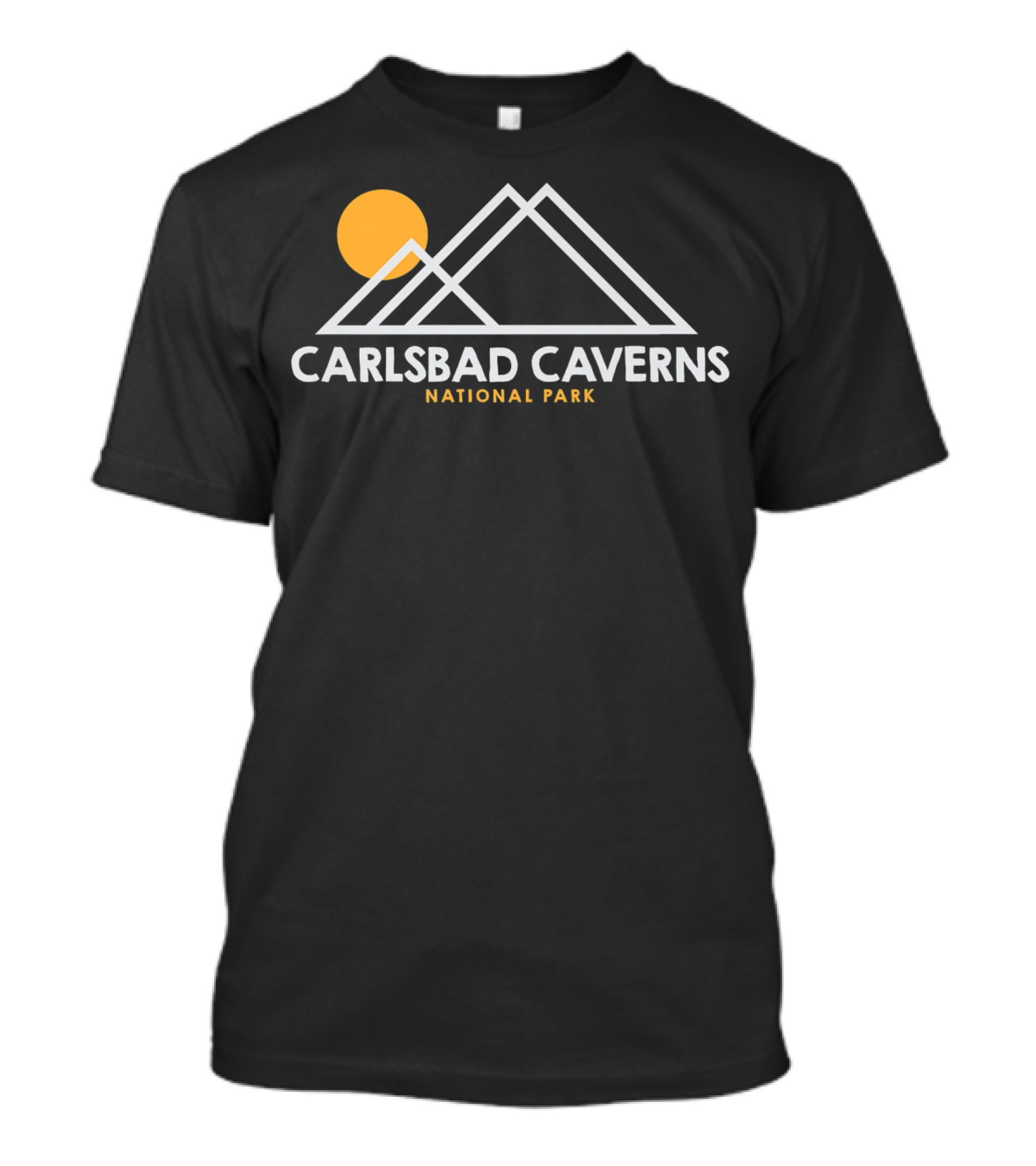 Carlsbad Caverns National Park New Mexico Mountains Sun T-Shirt