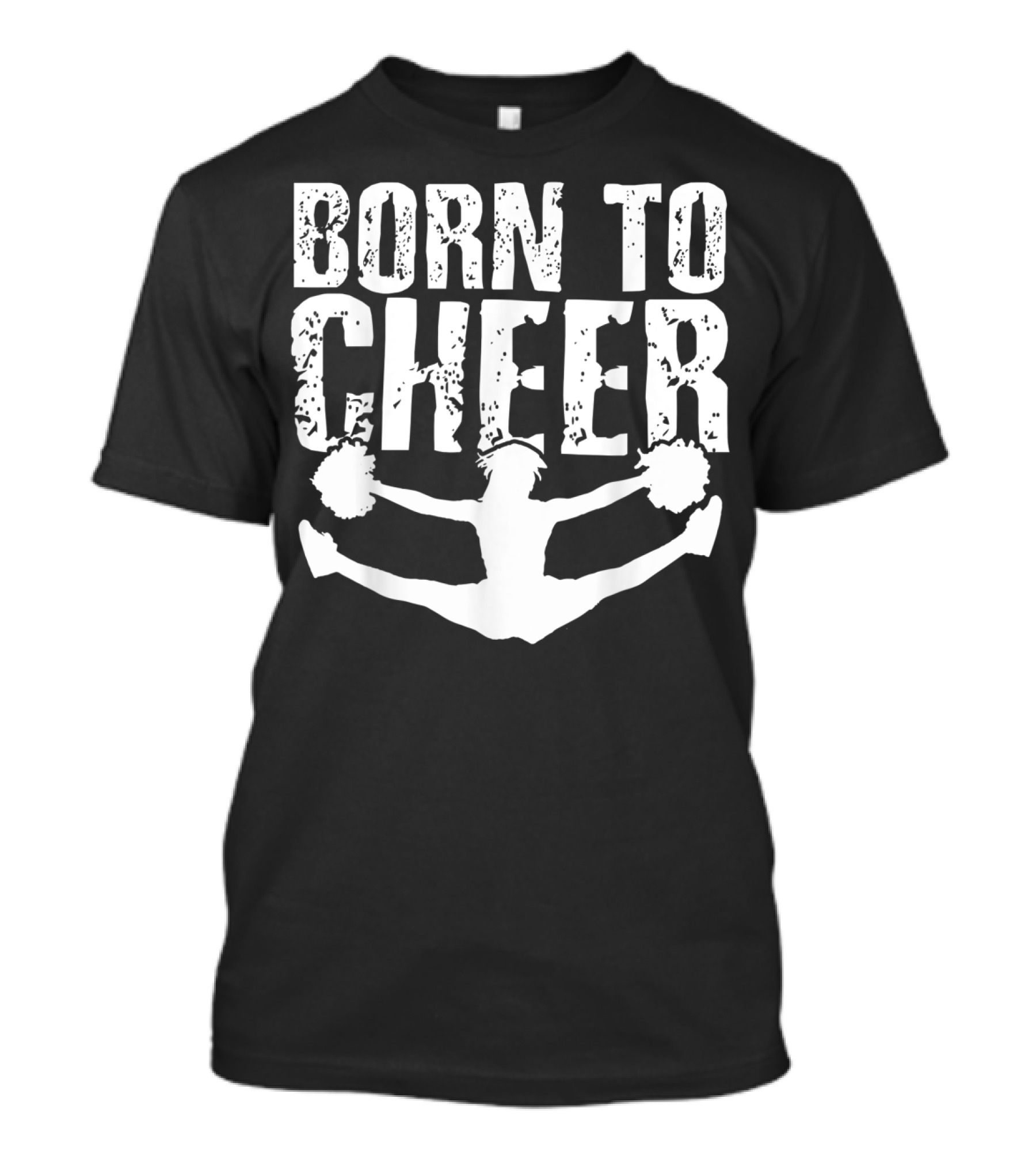 Born To Cheer Cheerleading Squad Split Jump T-Shirt