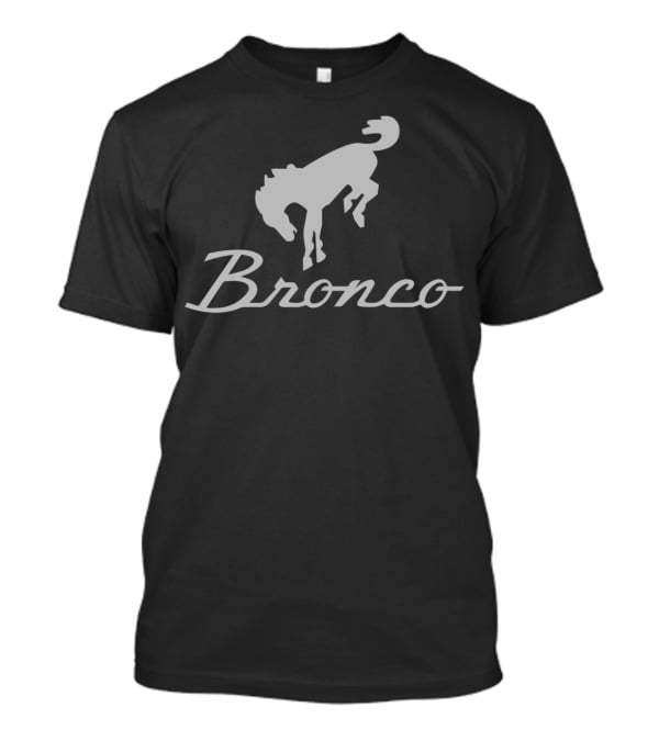 Bronco Gray Ford Iconic Horse T-Shirt