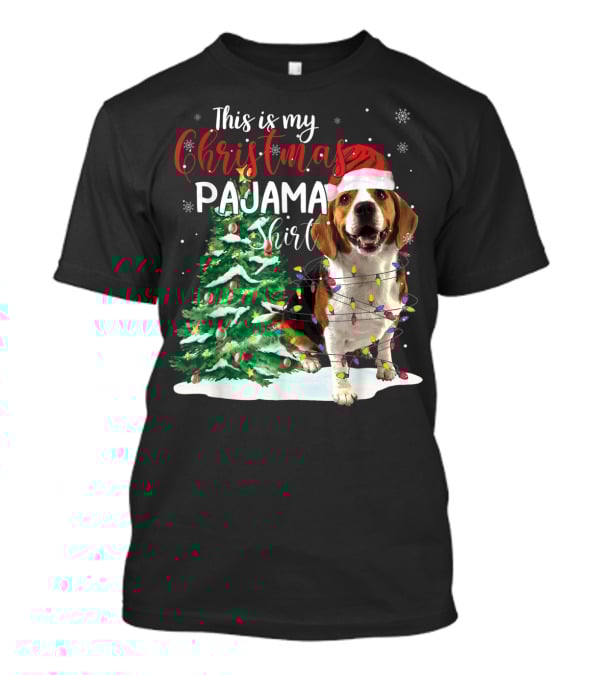 This Is My Christmas Pajama Shirt Beagle Dog T-Shirt
