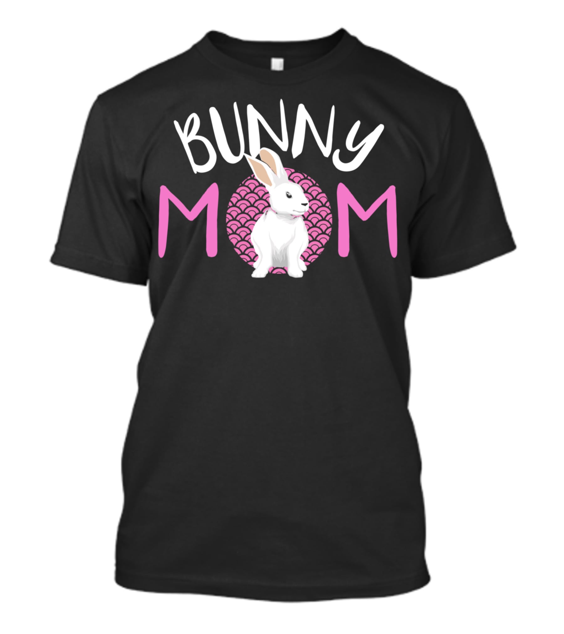 Bunny Mom White Dwarf Rabbit Pink T-Shirt