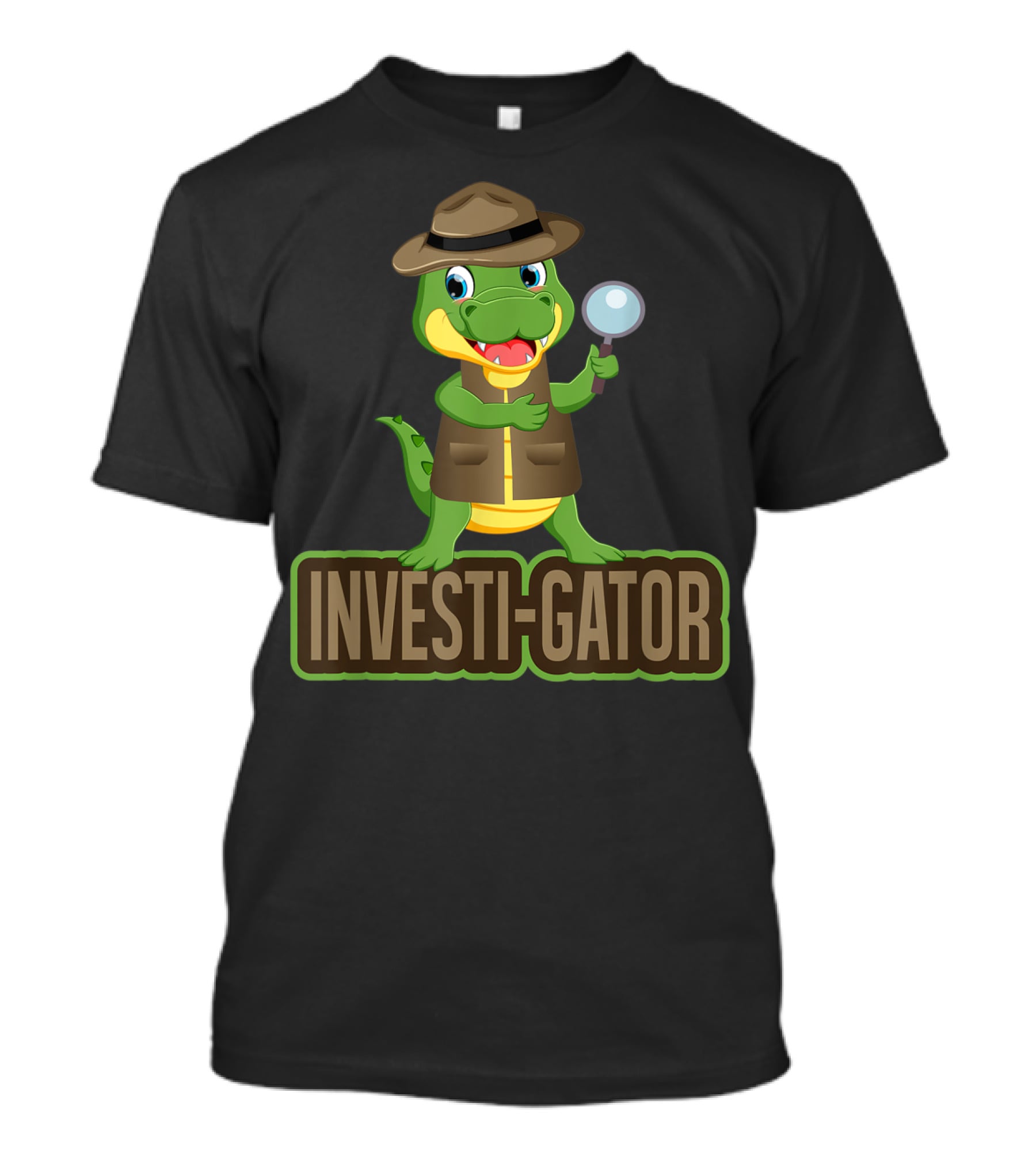 Investi-Gator Detective Alligator Funny Investigator Pun T-Shirt