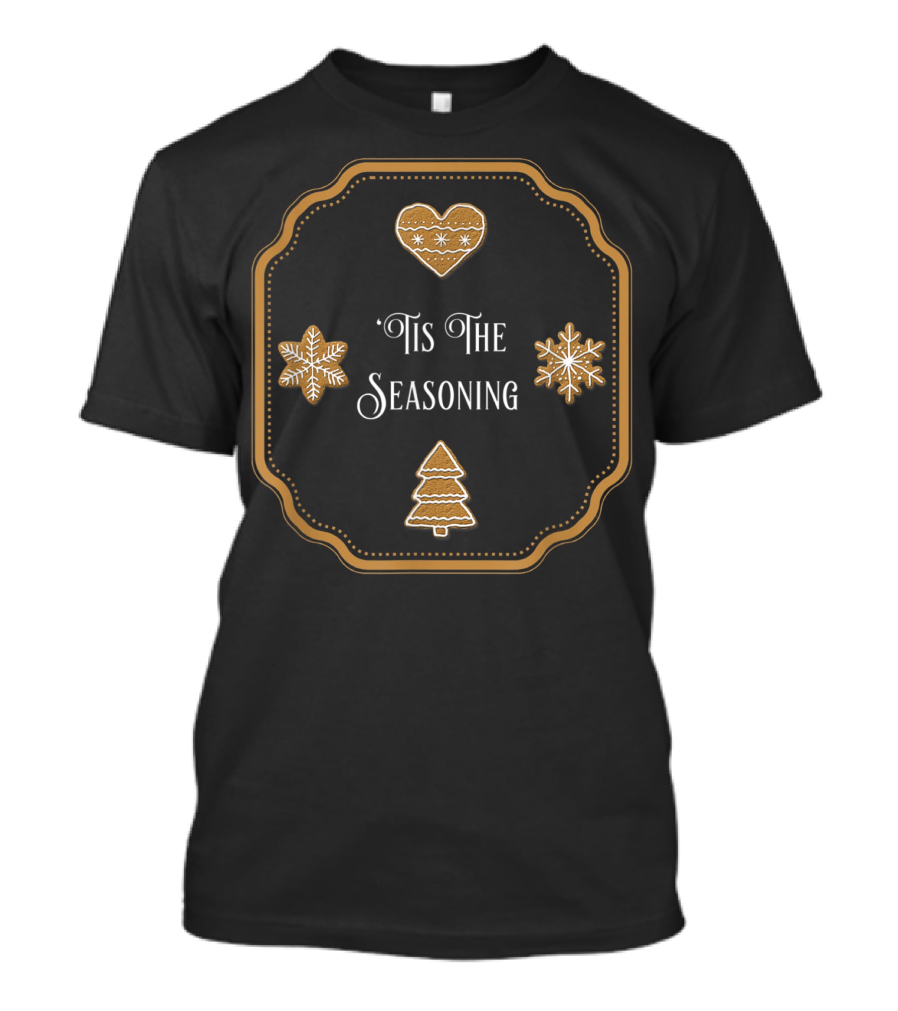 Holiday Chef Gingerbread Tis The Seasoning T-Shirt