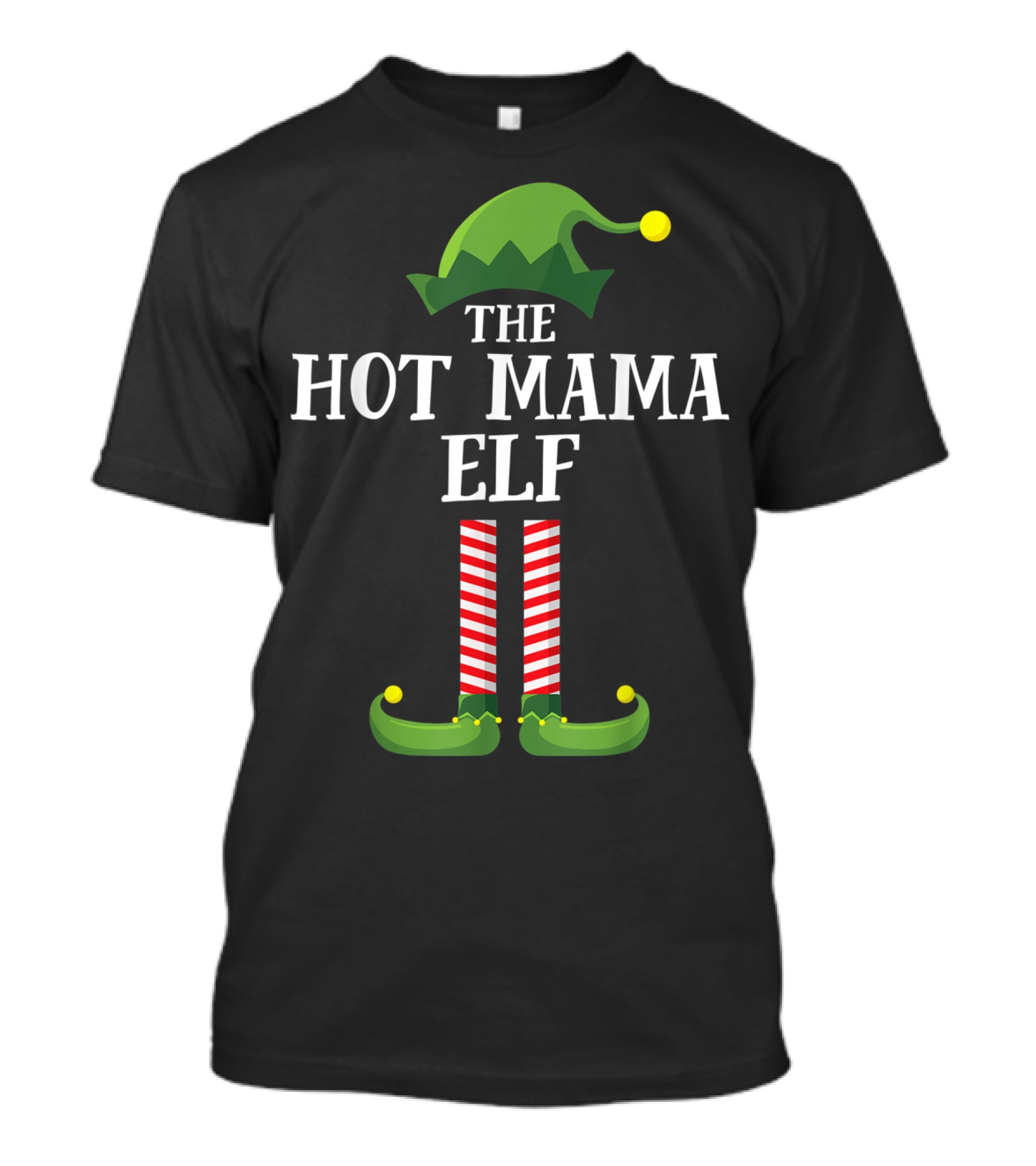 THE HOT MAMA ELF MATCHING FAMILY GROUP T-Shirt