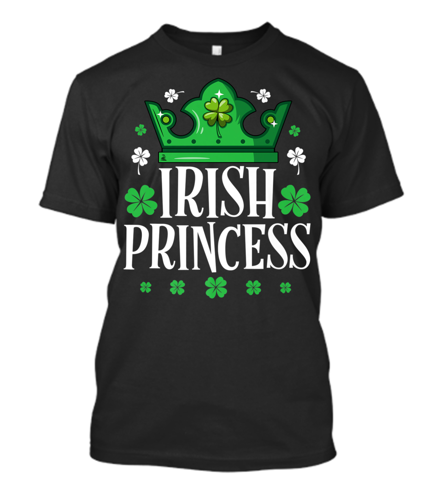 Irish Princess St Patricks Day Shamrock Crown T-Shirt