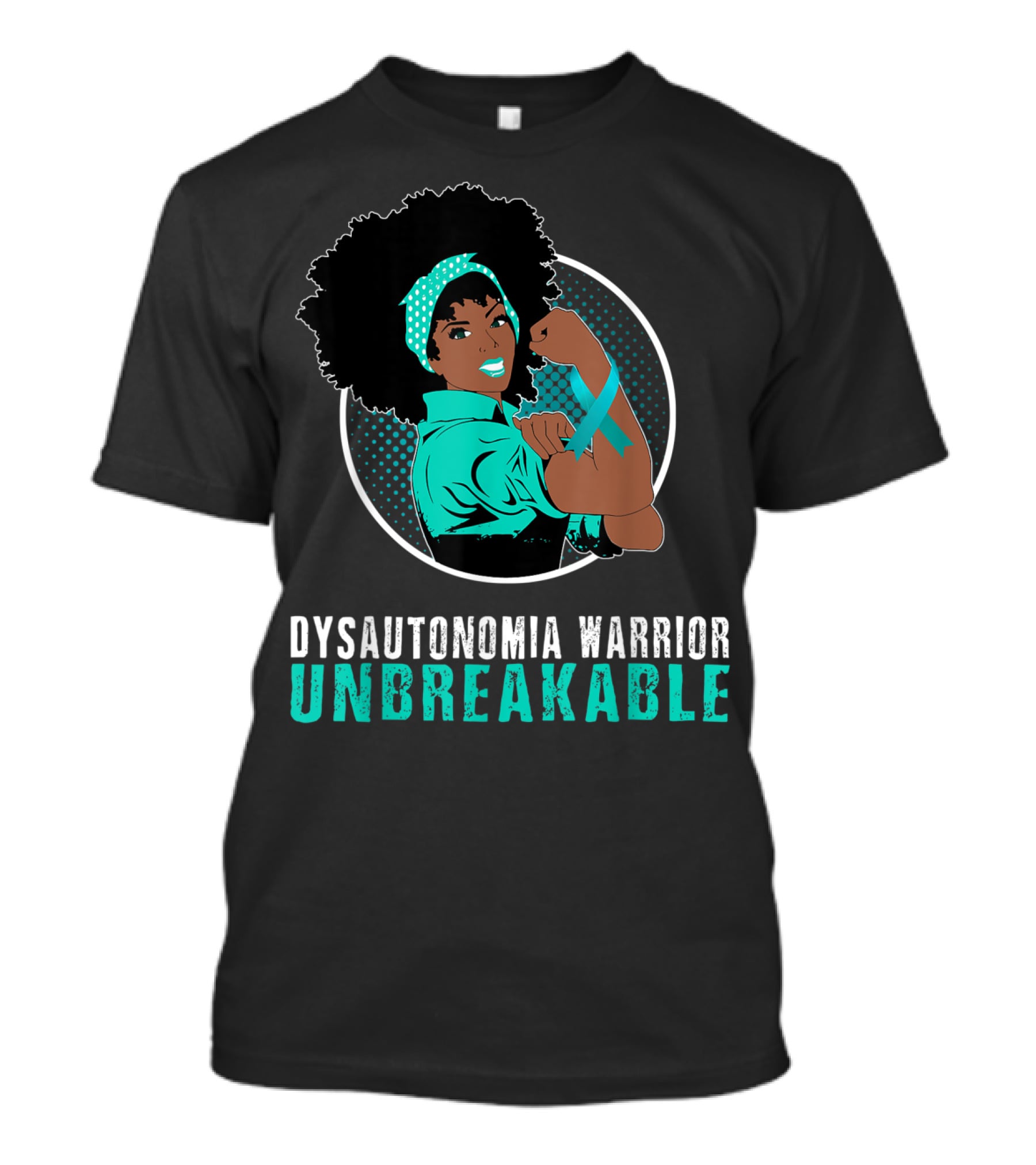 Black Girl Dysautonomia Warrior Unbreakable T-Shirt