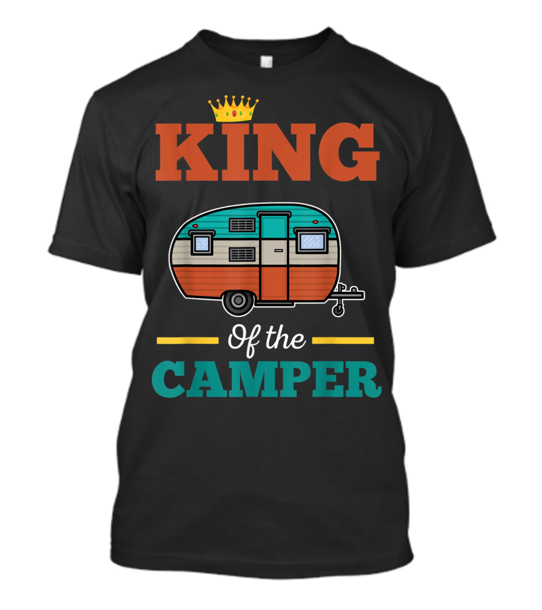King Of The Camper Retro Camping Adventure T-Shirt
