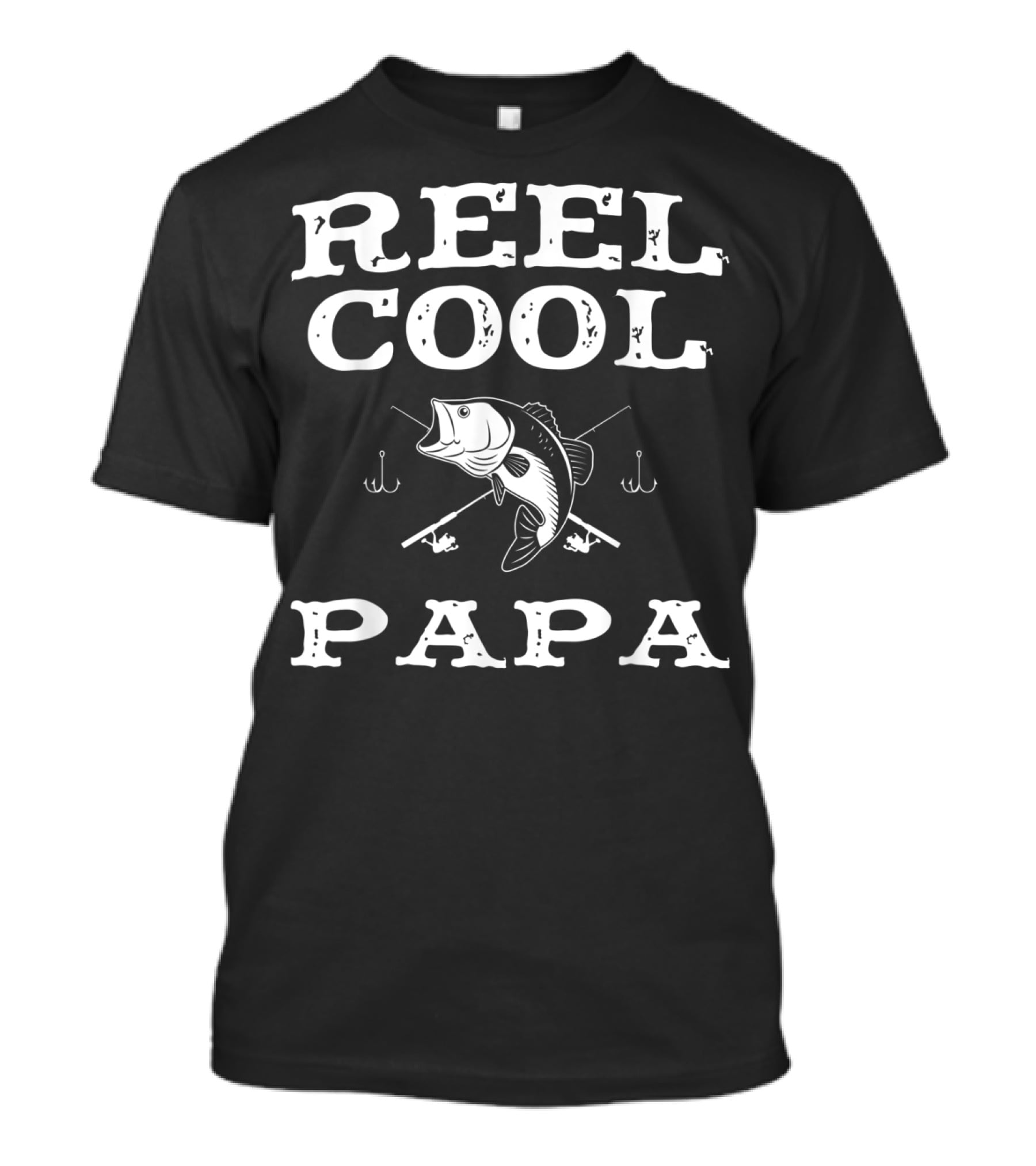 Reel Cool Papa Fishing Bass Rods Hooks T-Shirt