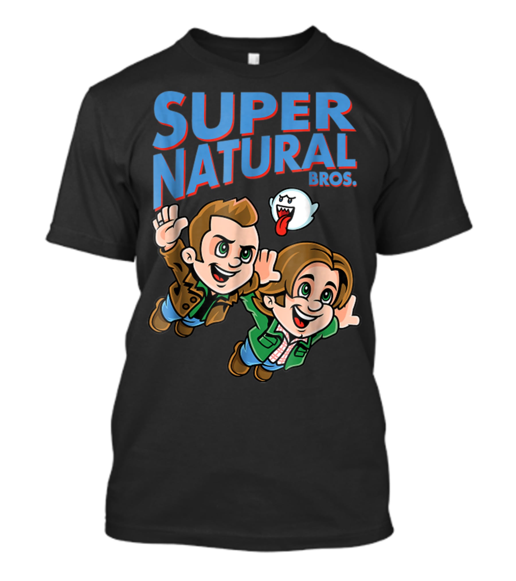 Supernatural Bros Funny Mashup With Ghost Character T-Shirt