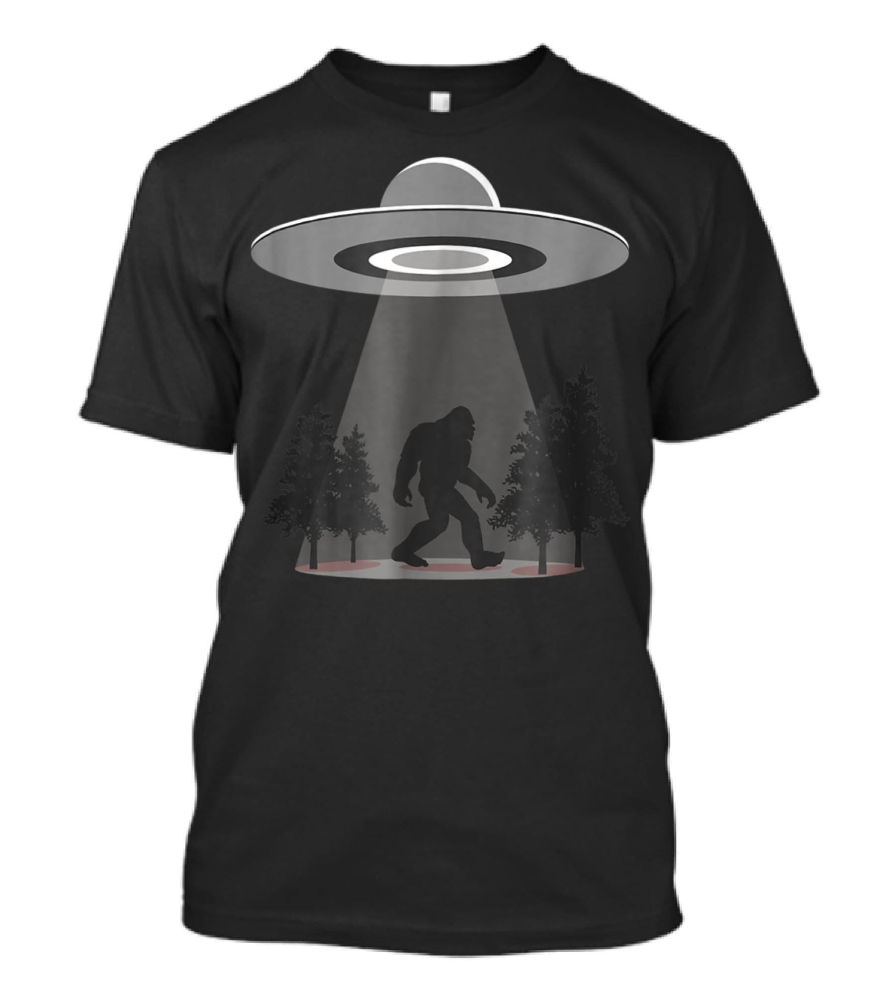 Bigfoot UFO Encounter In The Forest T-Shirt