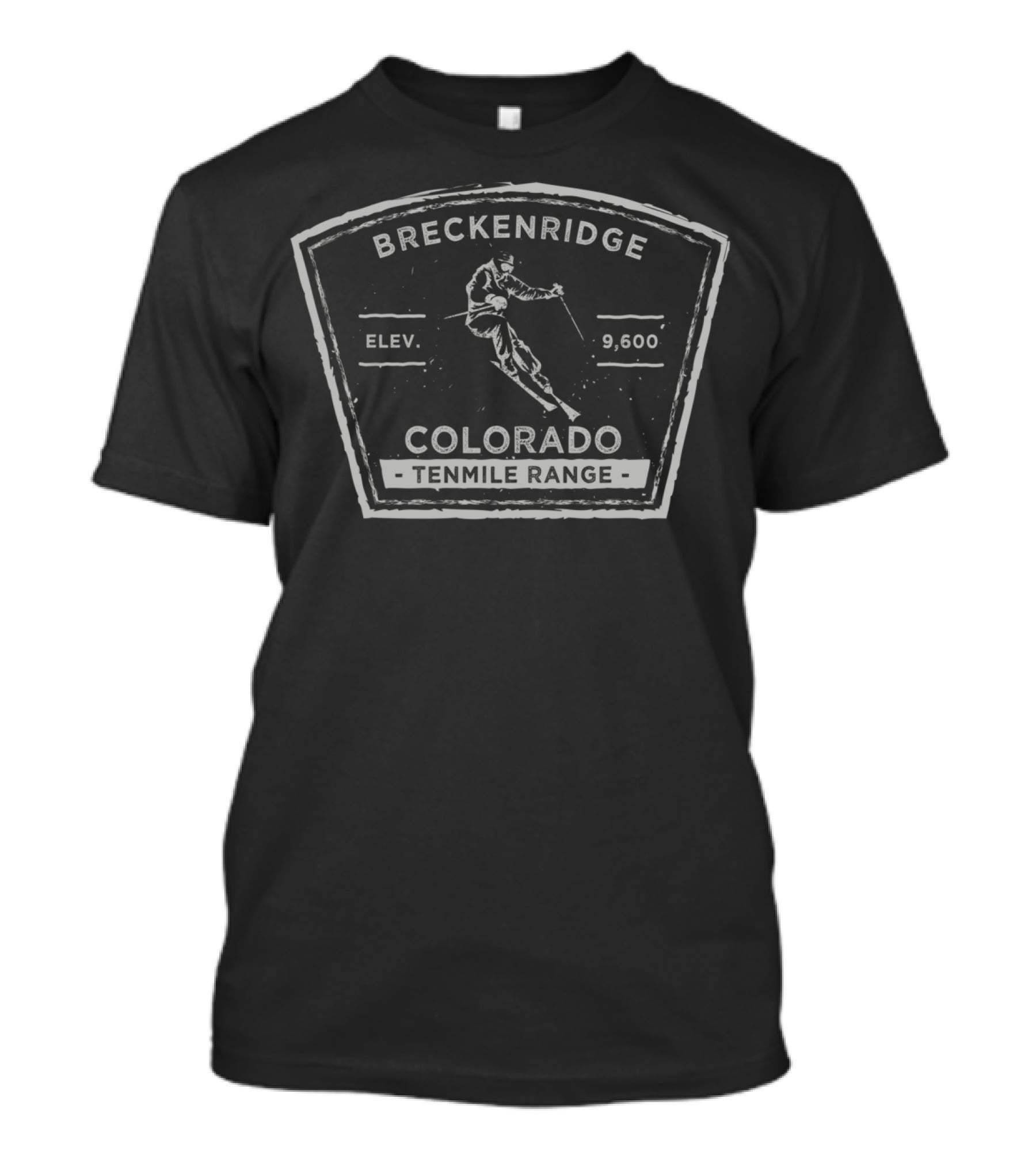 Breckenridge Colorado Tenmile Range Elevation 9600 Skiing T-Shirt