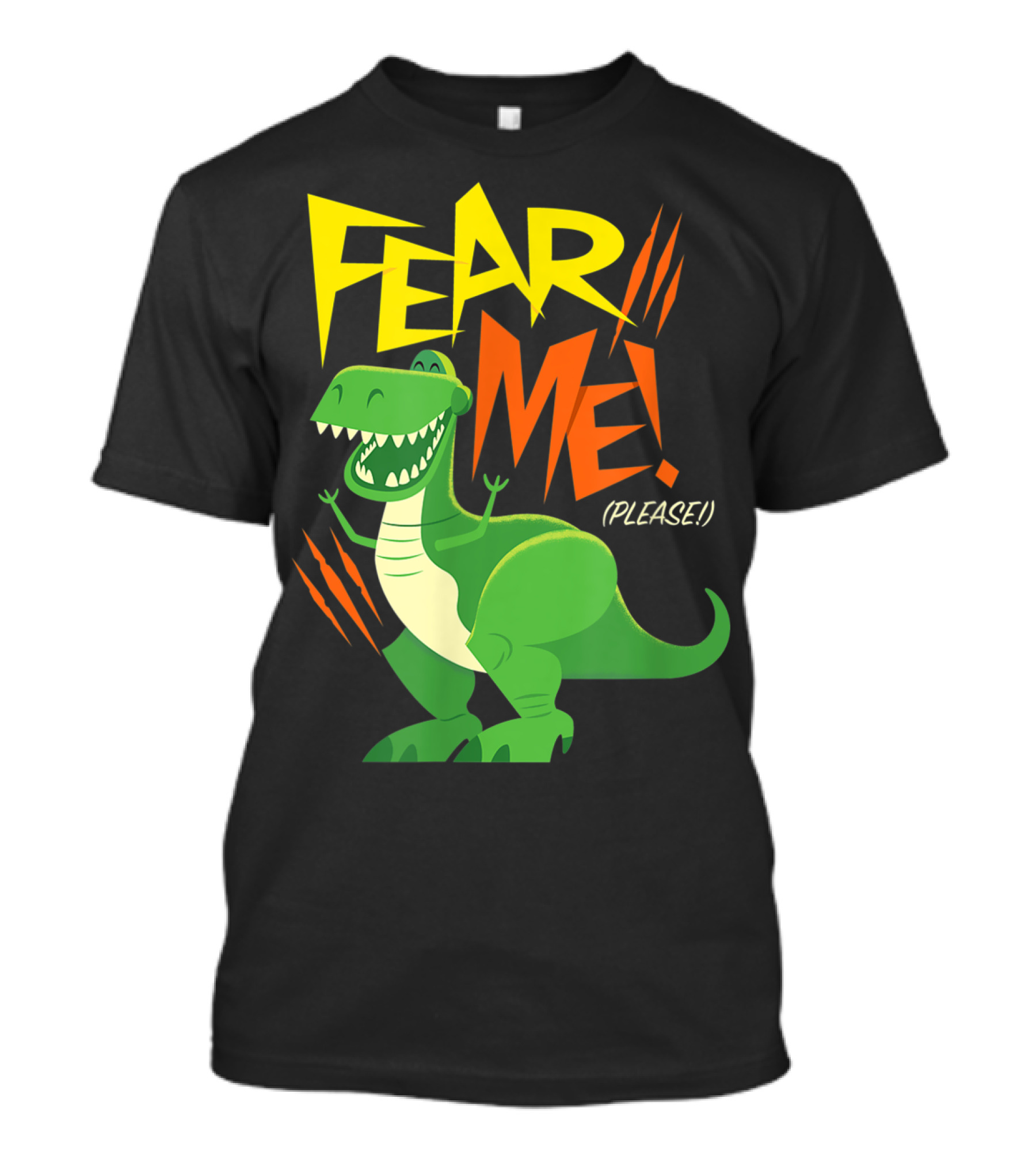 Disney Pixar Toy Story 4 Rex Fear Me Please Green Dinosaur Cartoon T-Shirt